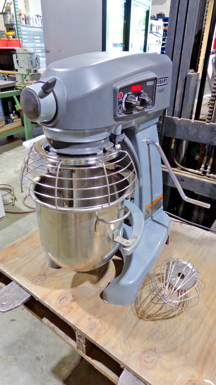 Hobart HL120 12 Quart Commercial Mixer With Bowl Guard & Two Attachments, 1/2 HP