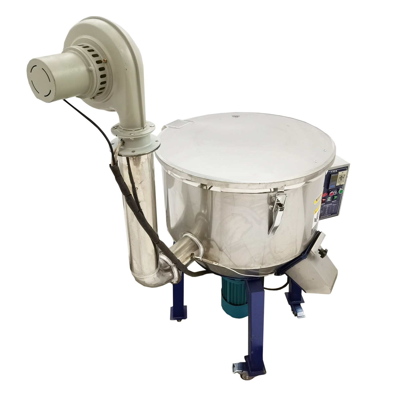 220V 4kw 220LB Industrial Blender Mixer with 5.2kw Drying Machine 0-212℉