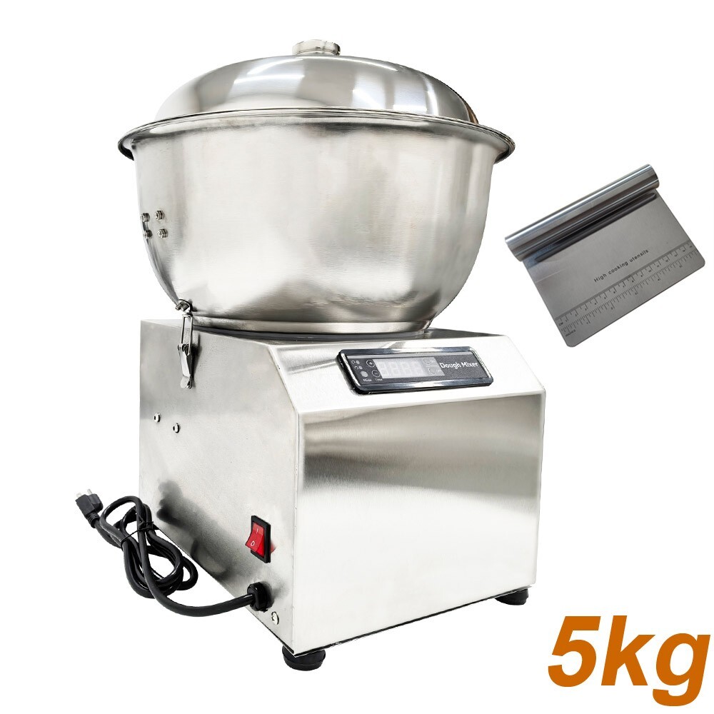 5kg Basin Dough Mixer Stainless Dough Kneading Machine Commercial Stuffing Mixer