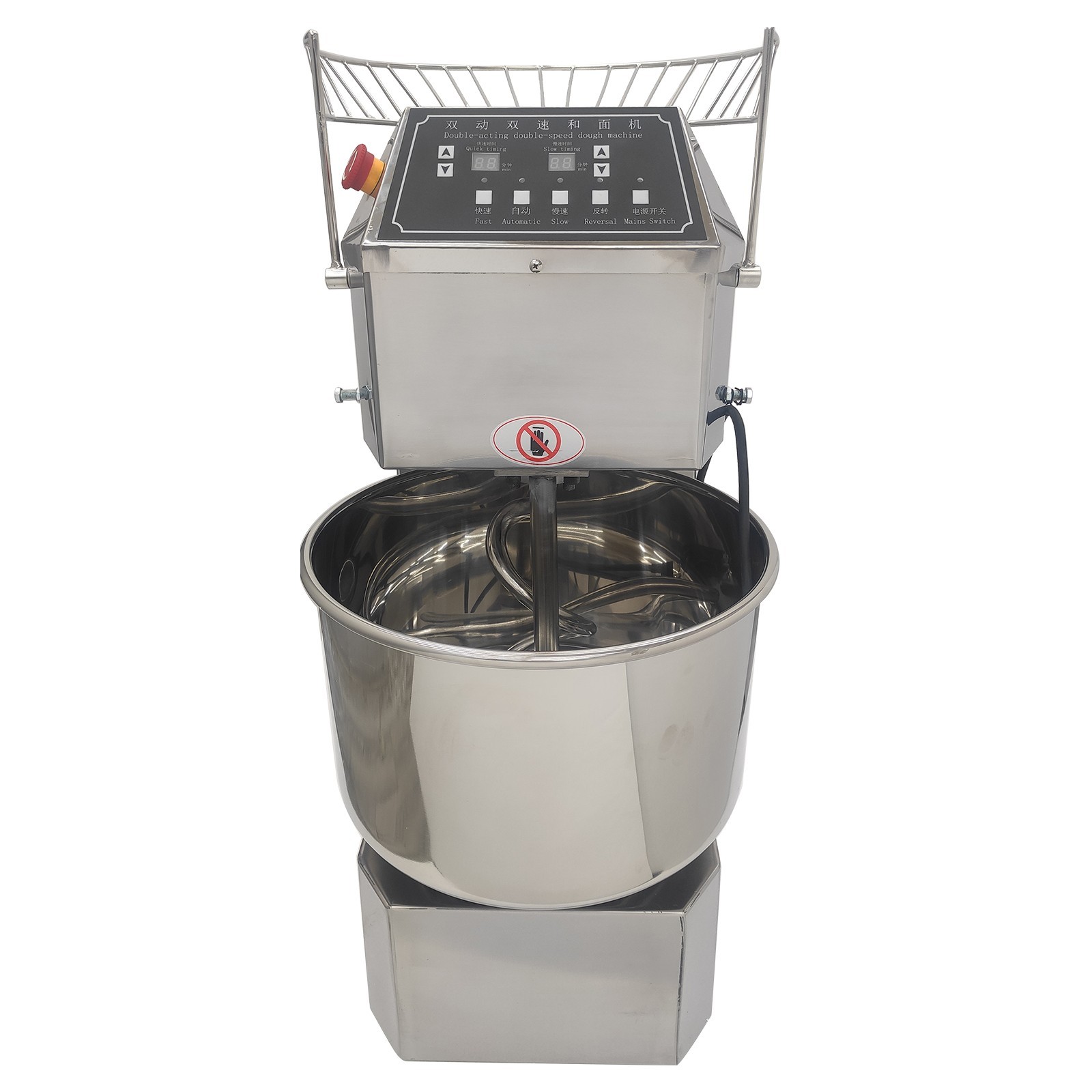 30QT Daul Action Daul Speed Dough Mixer 110V Commercial Flour Mixer Time Adjust