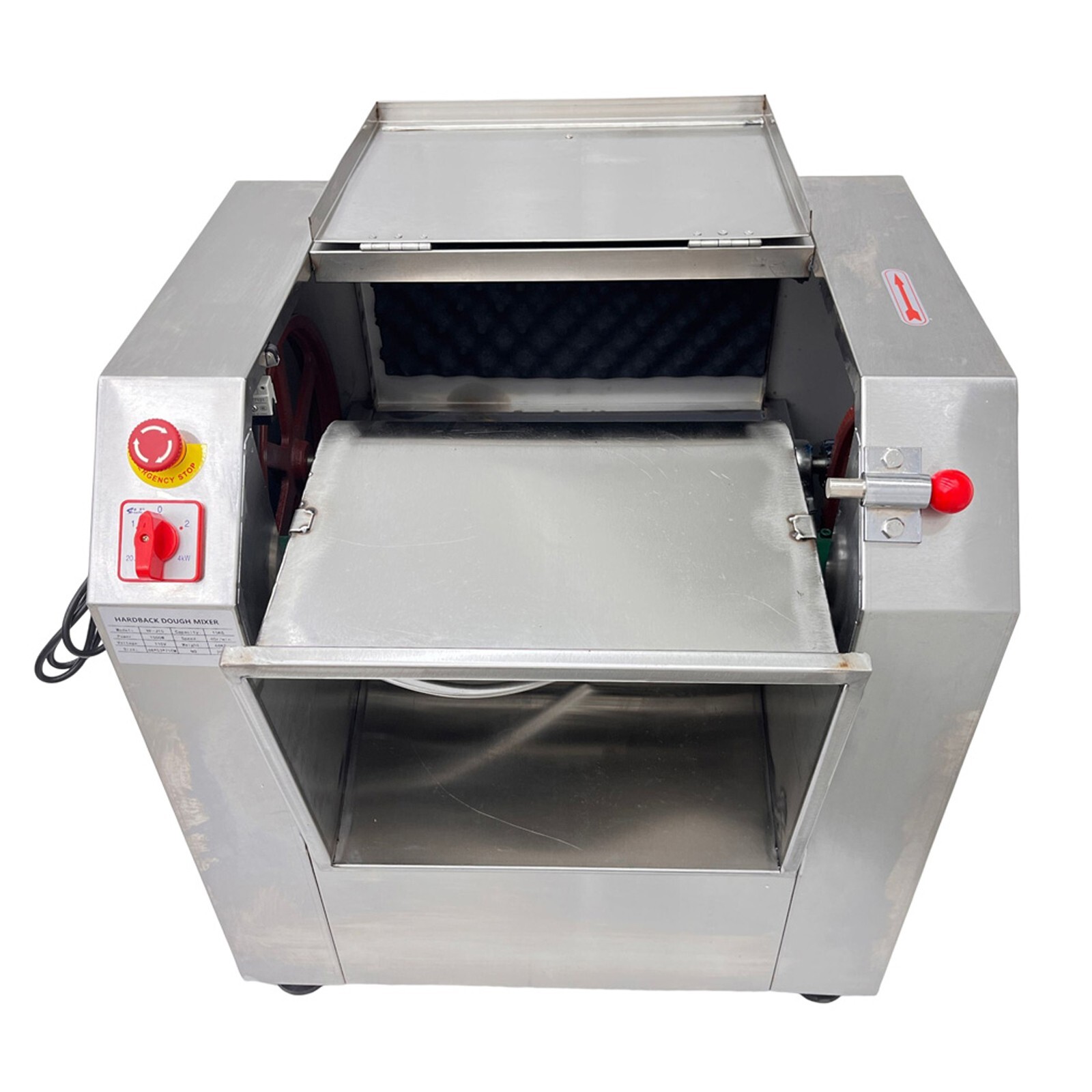25KG Commercial Dough Mixer 110V Dough Kneading Machine Kitchen Mixing Equipment
