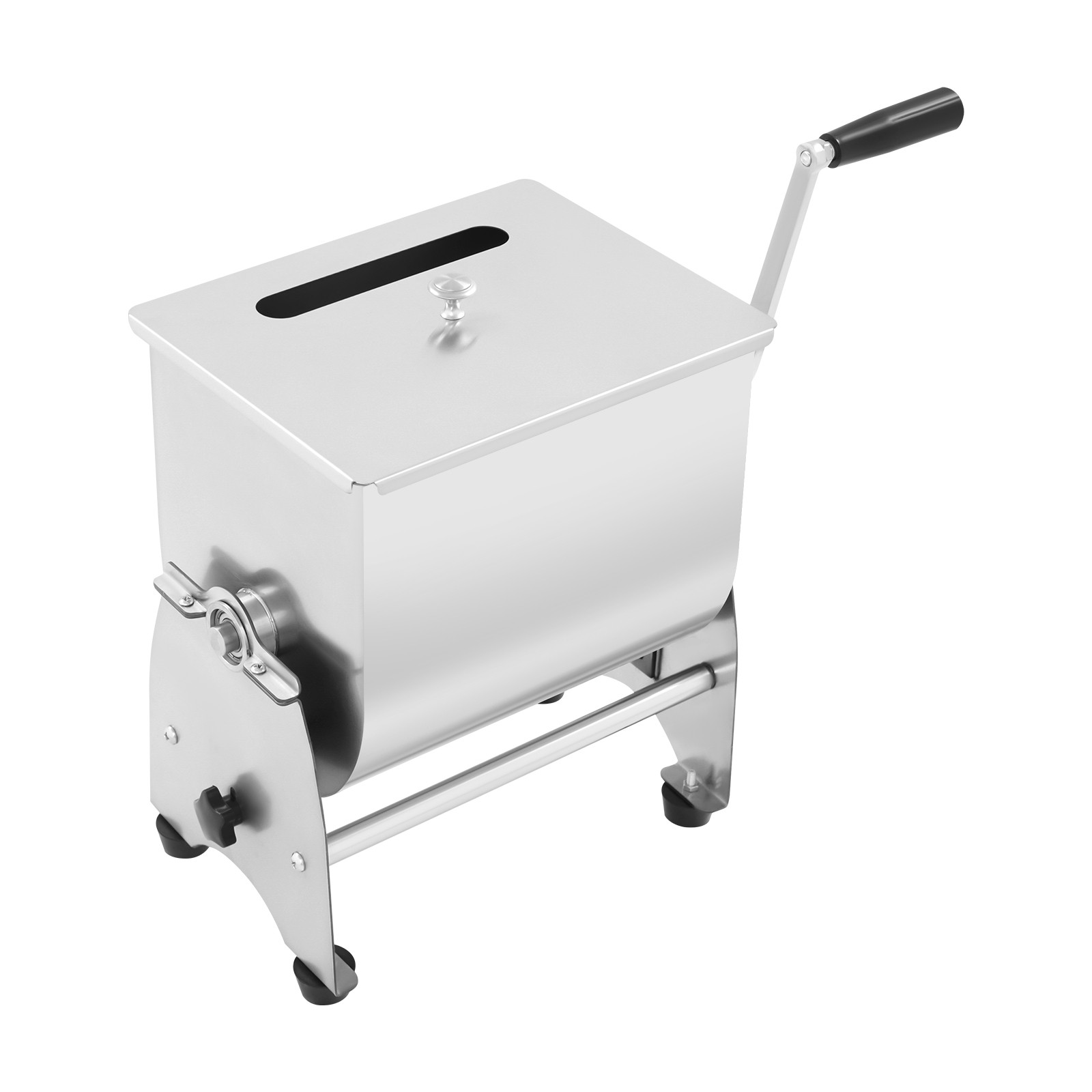 22LB 90° Tilt Manual Meat Mixer Hand Meat Sausage Mixer Machine Stainless Steel