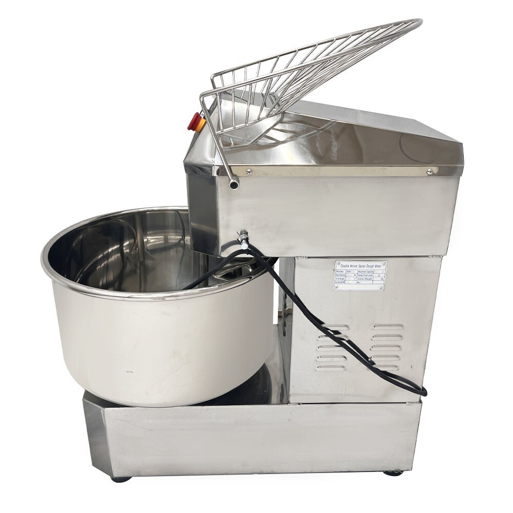 50QT Stainless Steel Commercial Food Mixer 110V 2200W Dough Mixer Spiral Mixer