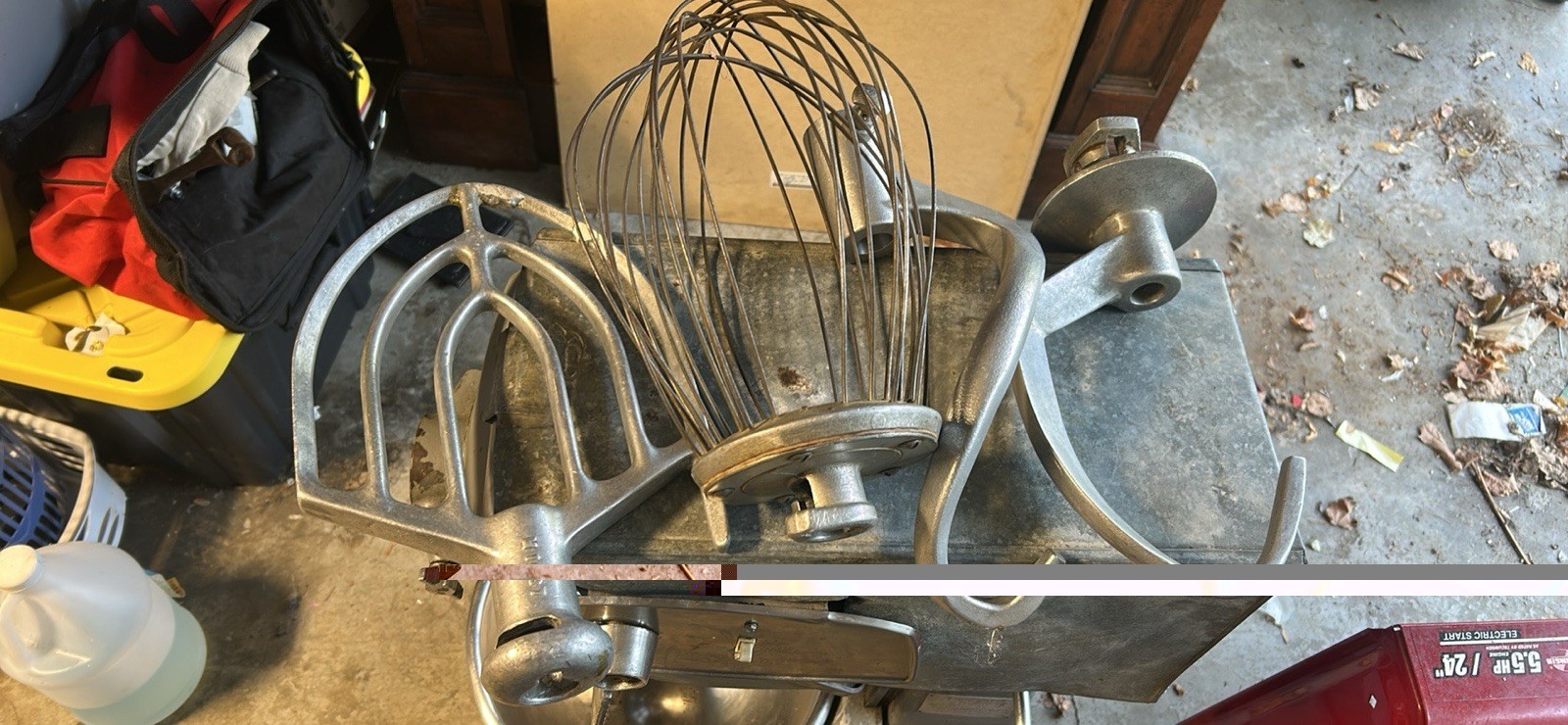 Floor Model 3-Speed Commercial Mixer w/ Bowl & Attachments