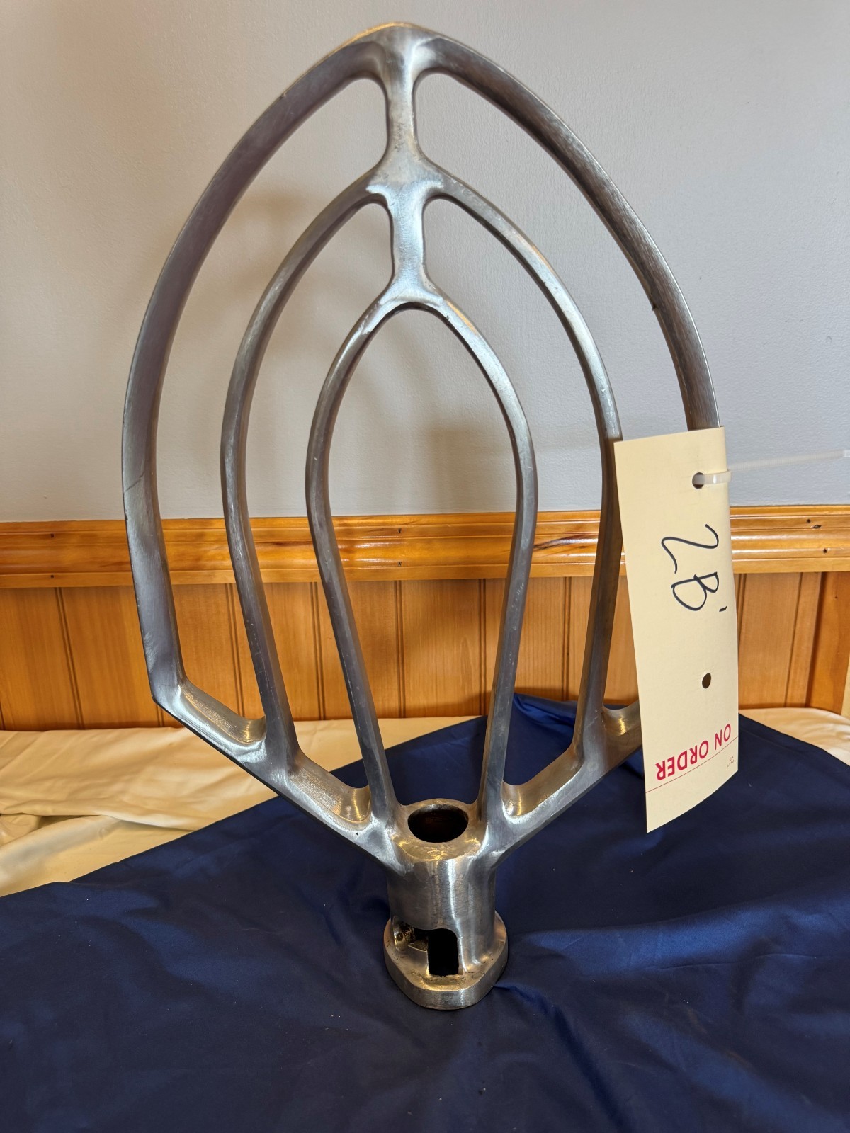 Hobart 00-275886 B Flat Beater, 60 Quart Stainless Steel 2B1