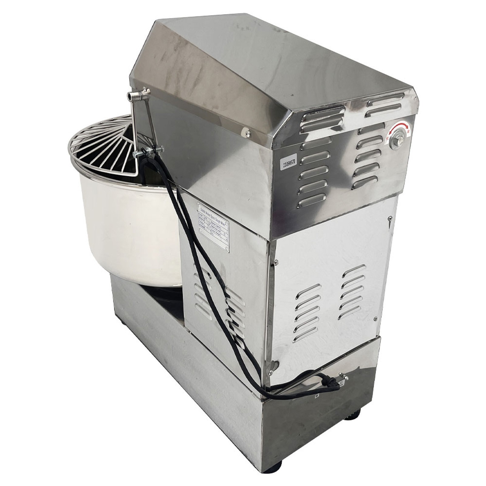 40L Double Speed Double Action Dough Mixer 110V Spiral Flour Mixing Machine