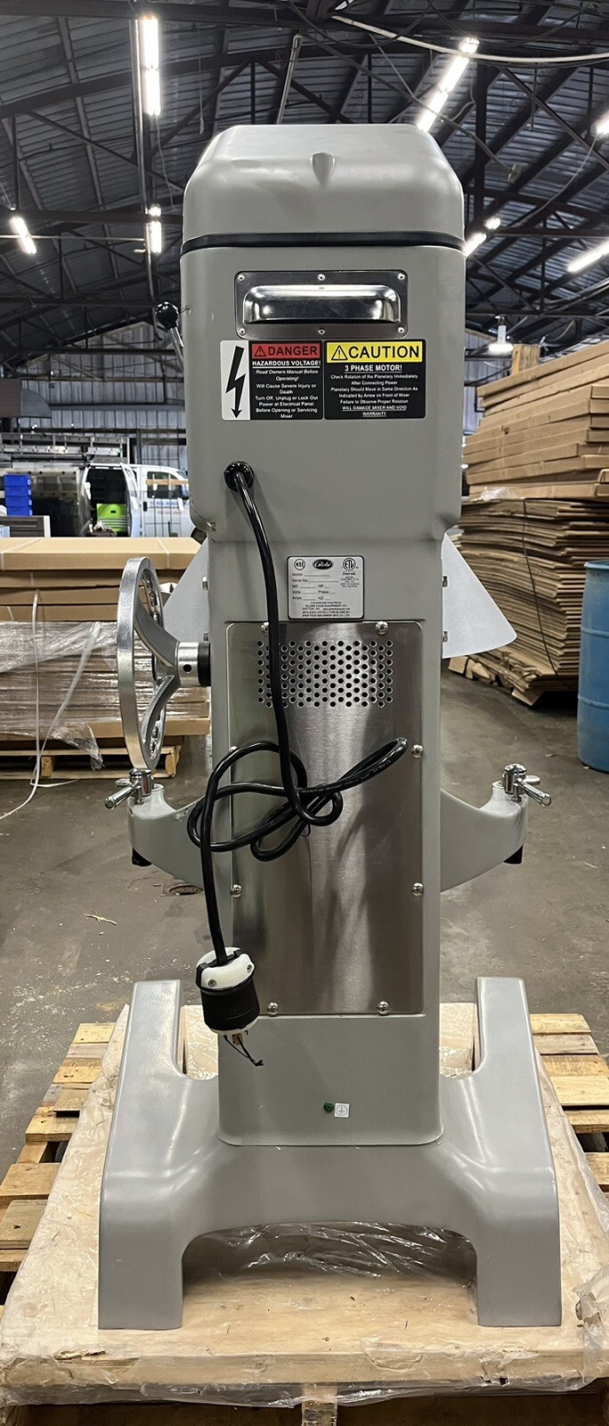 NEW, Scratch Globe SP60 Gear Driven 60 Qt. Commercial Planetary Floor Mixer