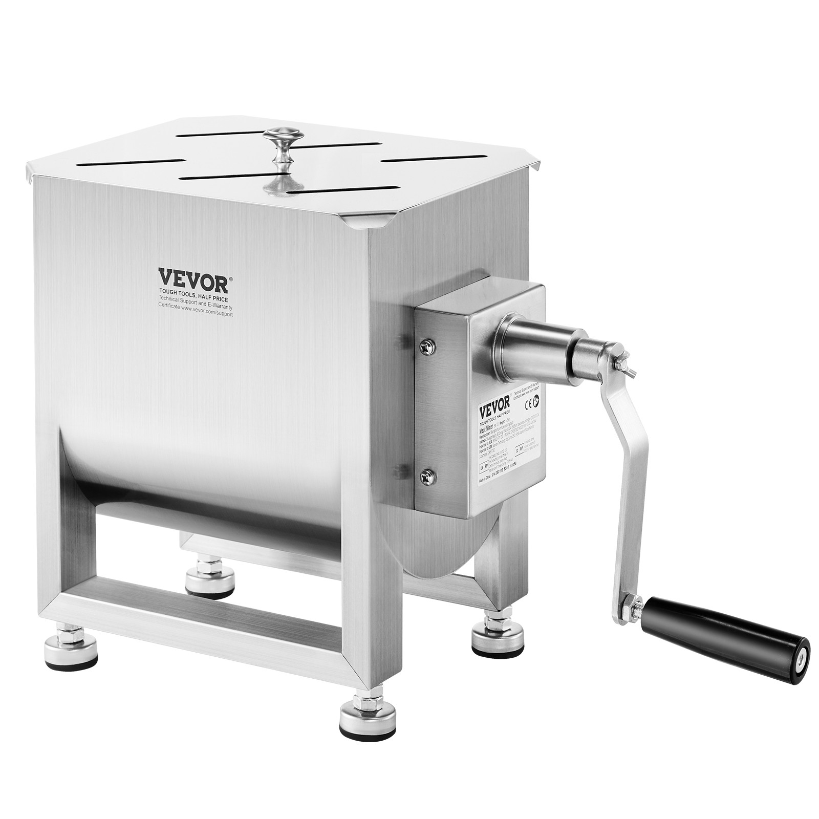 VEVOR Manual Meat Mixer Tank Mixing Max 15LB for Meat Sausage Mixer Machine
