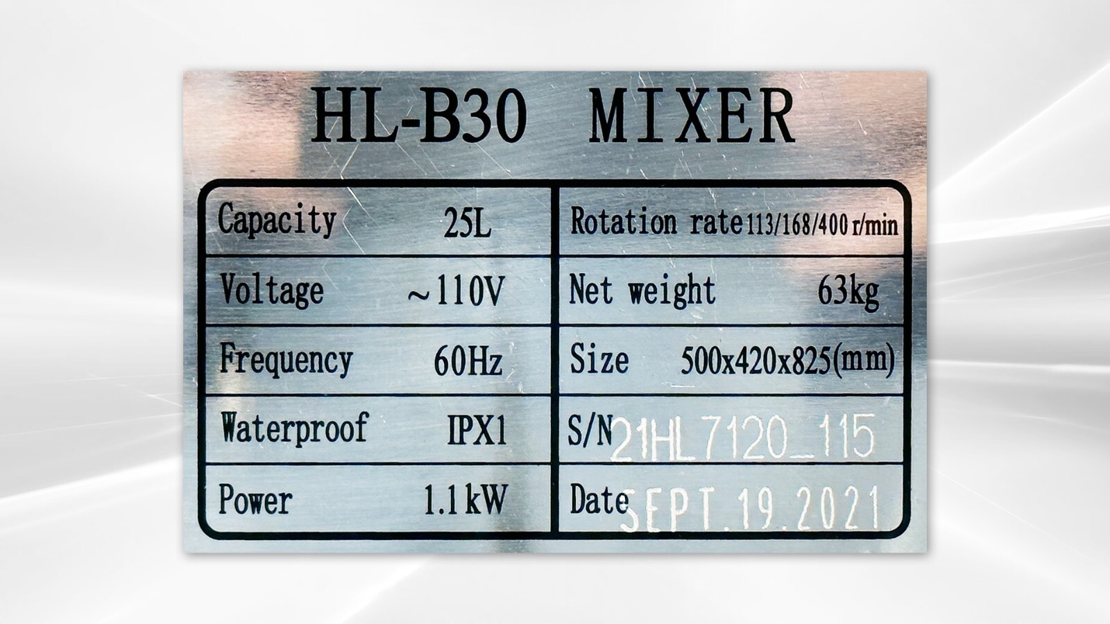 NEW 30 Quart Gear Mixer Machine 3 Speed Commercial Bakery Kitchen Equipment NSF