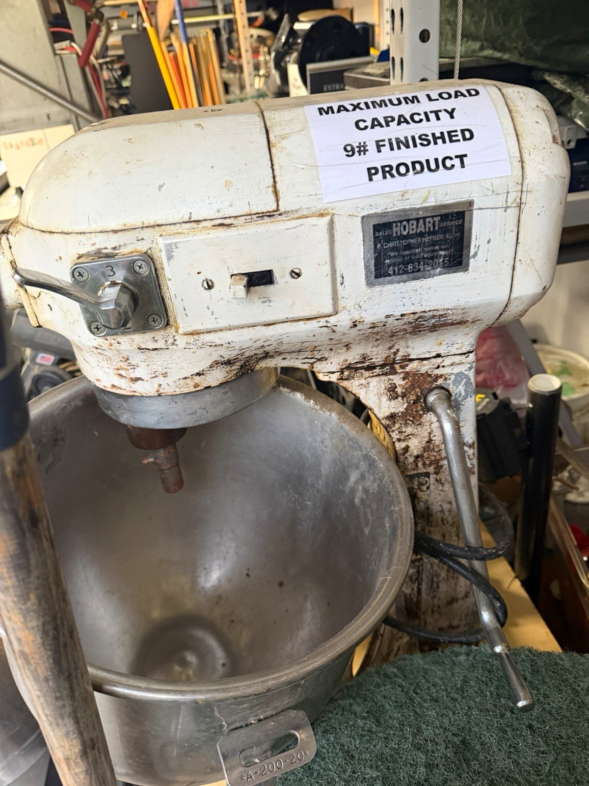 Hobart A-200 (MPN A-200) 3-Speed Floor Model Commercial Mixer