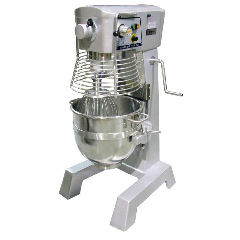 Omcan USA 17836 Floor Model Commercial Planetary Mixer, 30 qt. Capacity, 3-Speed