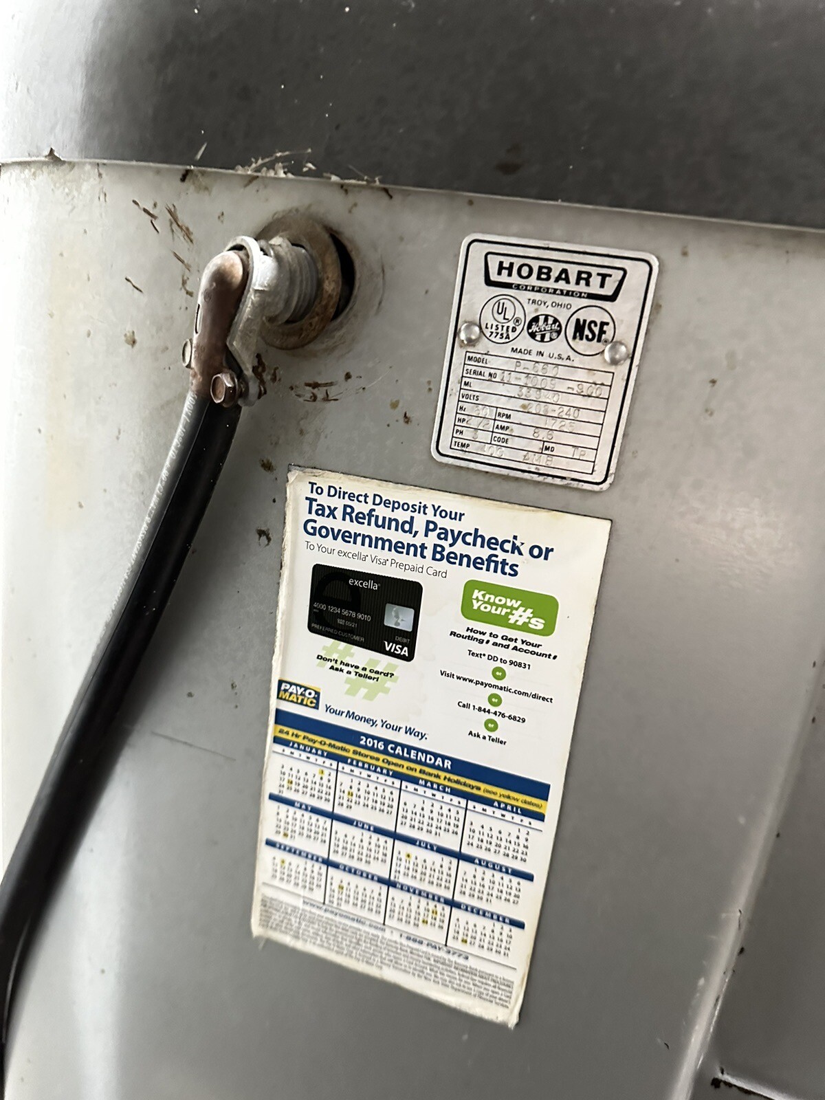 hobart p660 mixer . 60qt