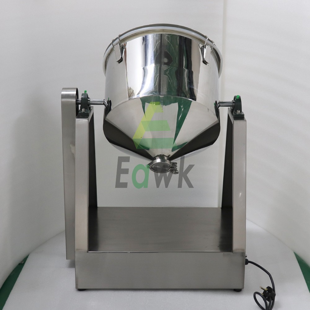 40L Lab Powder Blender 20KG Particle Mixing Machine Food Chemical Mixer 110V New