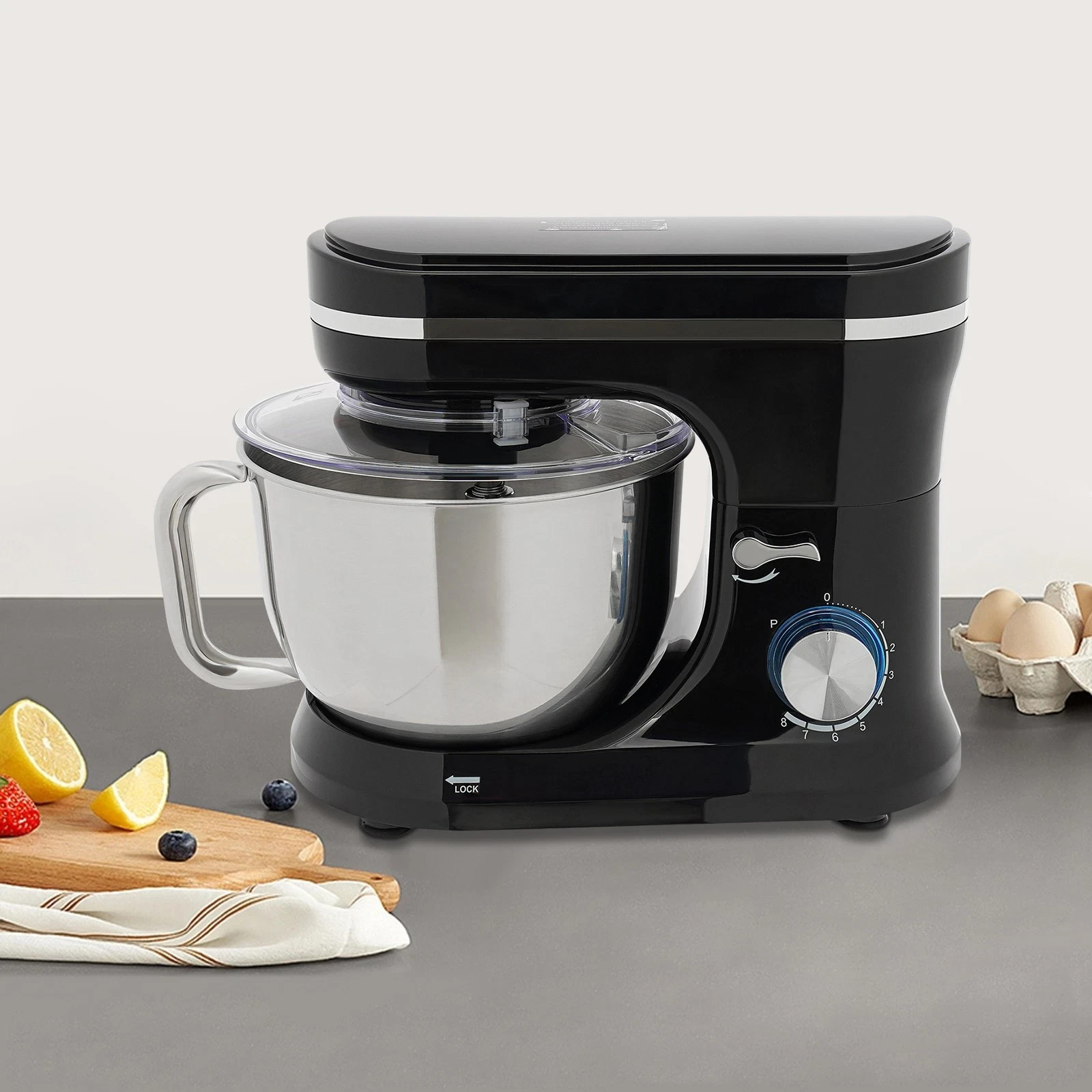 660W Electric Kitchen Food Mixer, Multifunctional Kitchen Mixer 4.5L-Bowl Mixer
