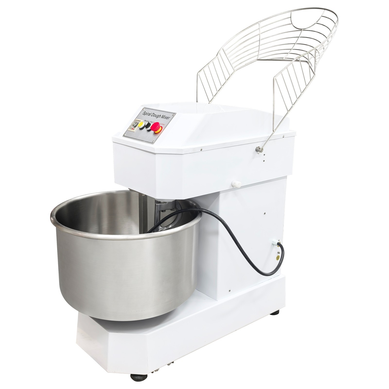 80L Commercial Dough Mixer, 220V 3 Phase Double Acting Double Speed Spiral Mixer