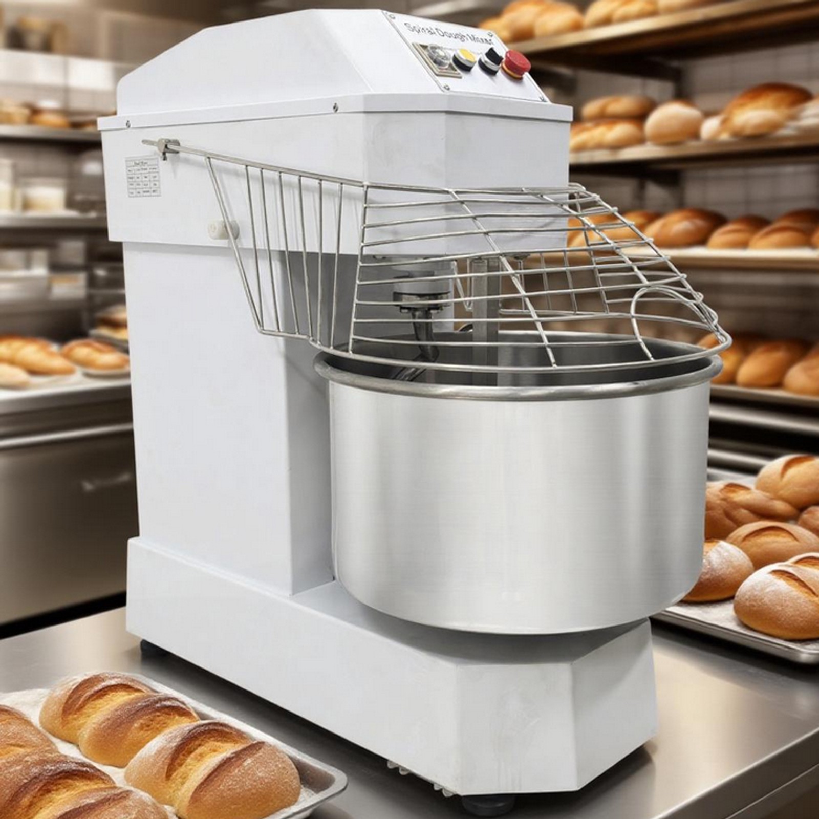 Commercial 50L Dual Speed Dual Action Dough Mixers 220V Bread Pizza