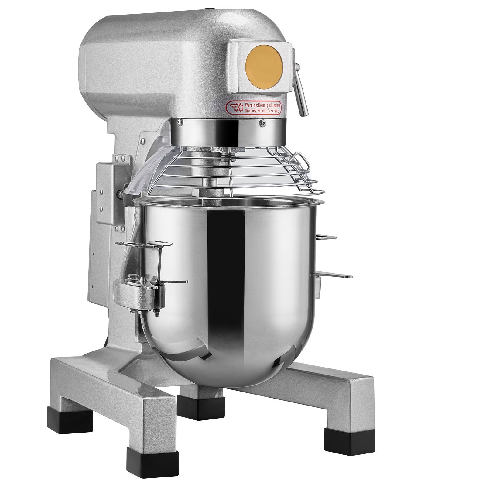 VEVOR 10/15/20/30 QT Commercial Food Mixer 3-Speed Stand Electric Dough Mixer