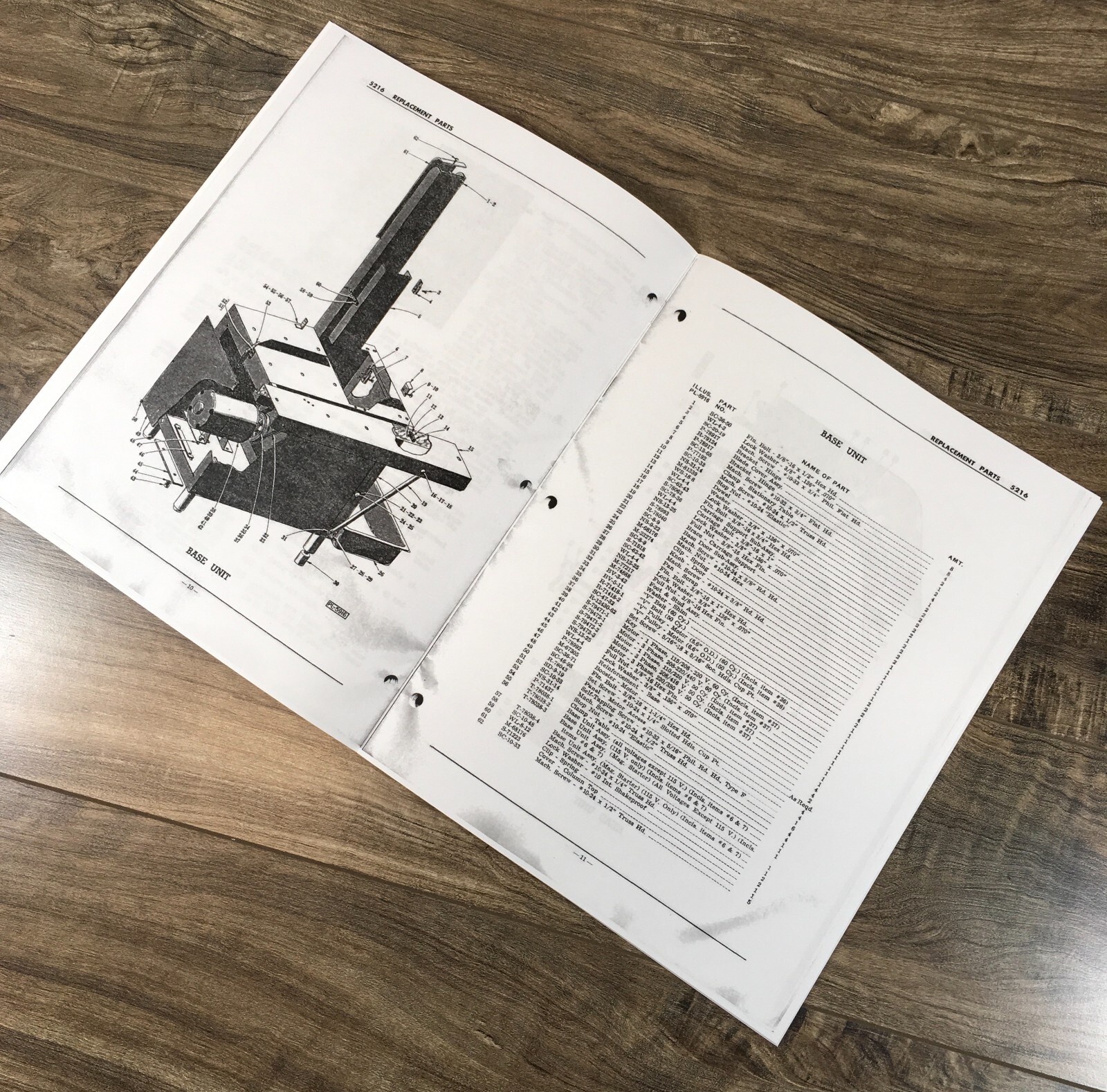 Hobart 5216 Meat Saw Instructions Operators Owners Manual Parts Catalog