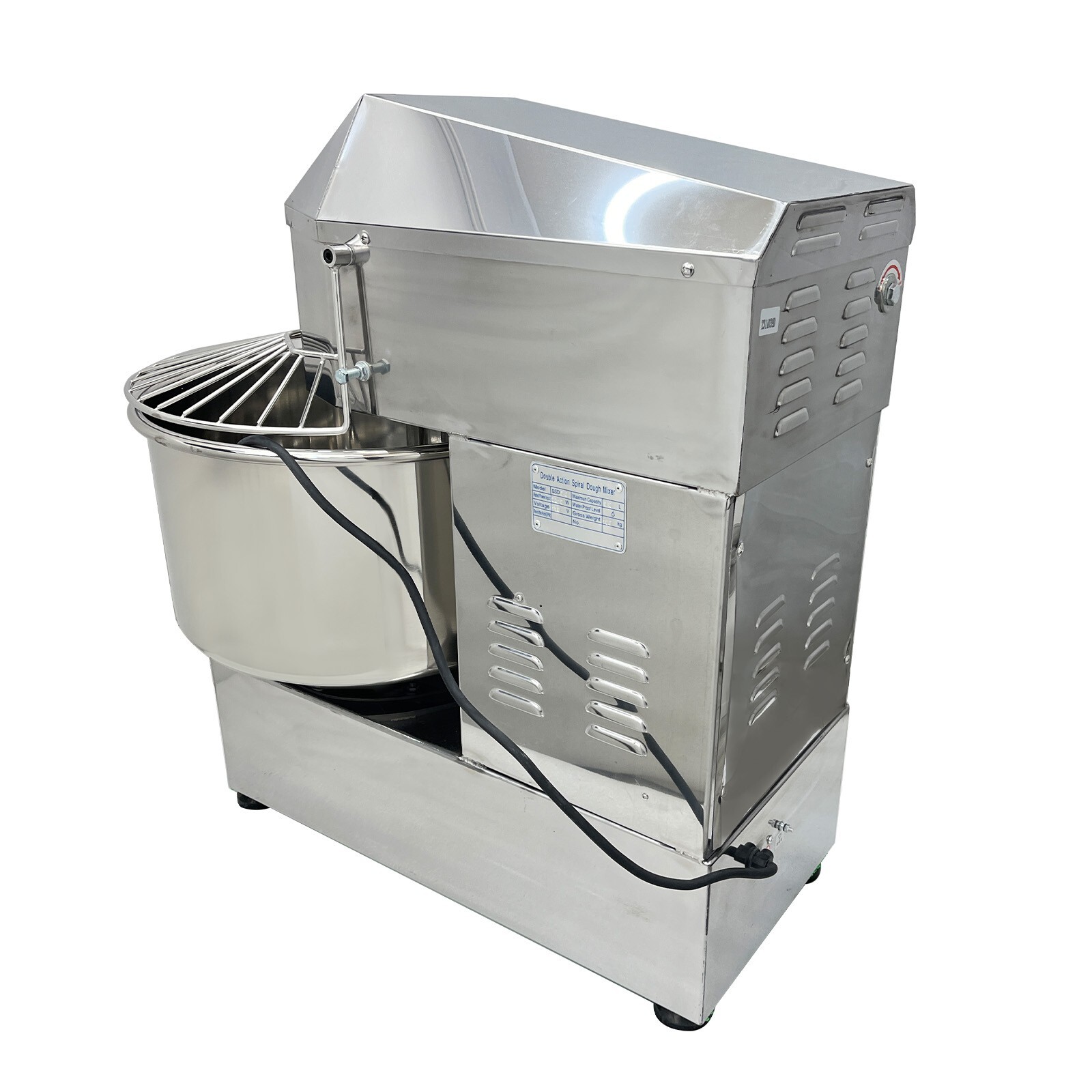 50QT Electric Dough Mixer 110V Commercial Dough Mixer Stand Flour Mixer Time Set