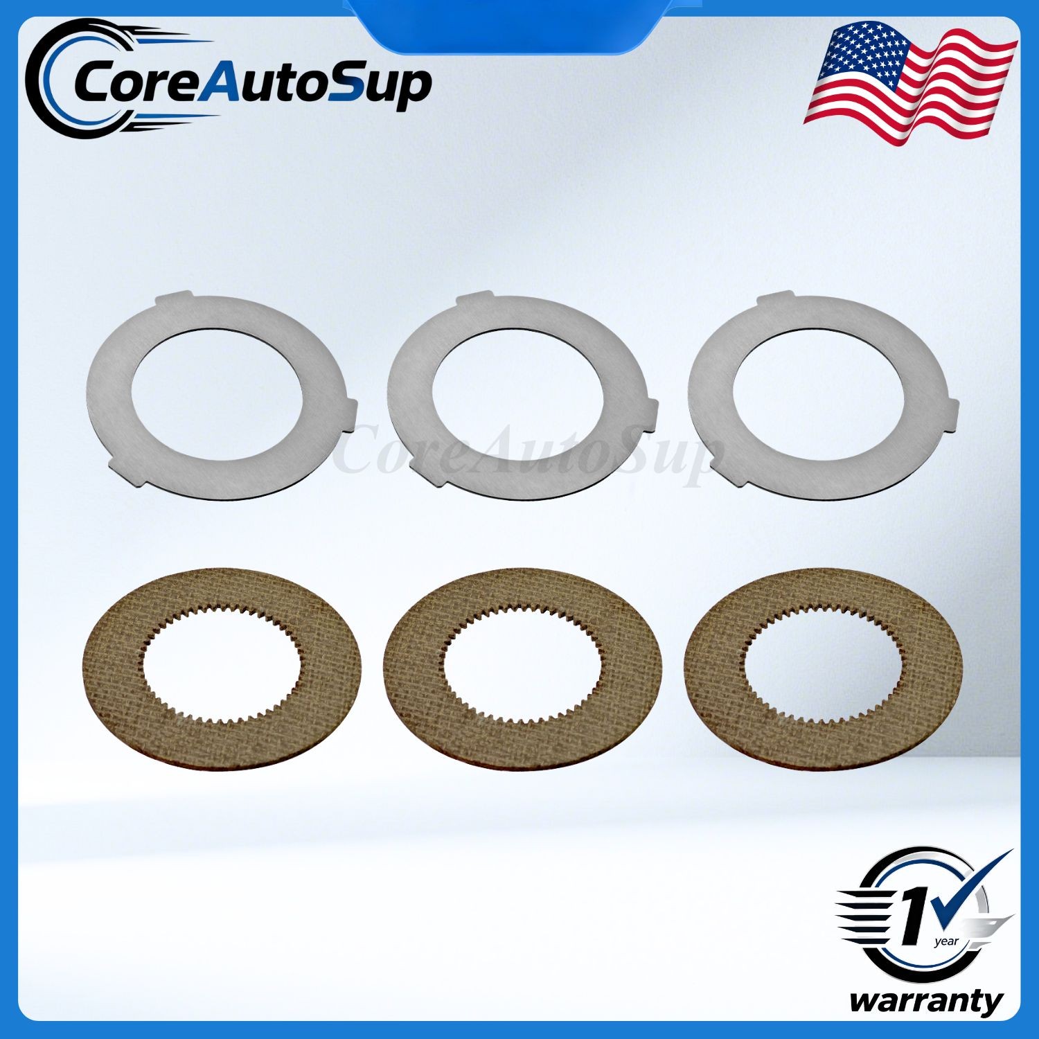 For Hobart Mixer M802 & V1401 873117 064432 6PCS Inner+Outer Clutch Disc Kit