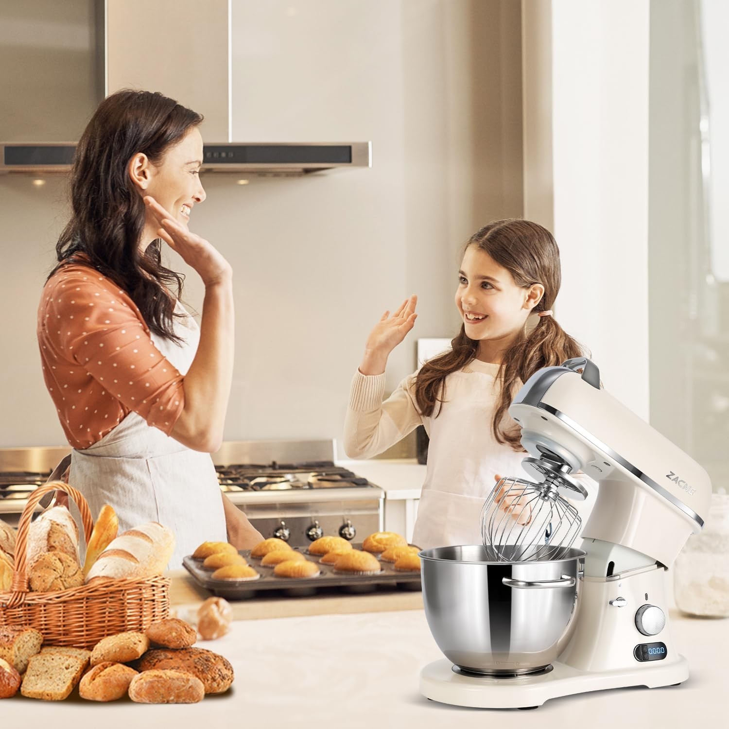 8.4QT Commercial Stand Mixer 800W with NSF Certified and Aluminum die casting…