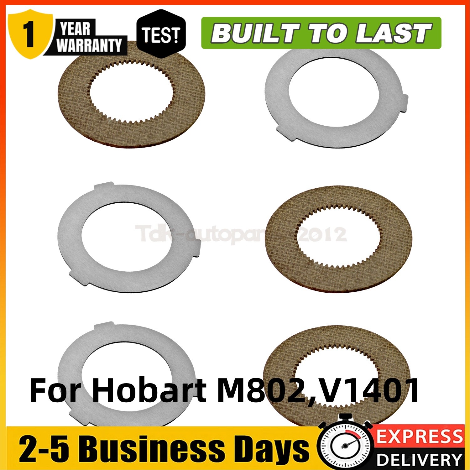 3PCS Inner and 3PCS Outer Clutch Disc 873117 064432 for Hobart Mixer M802 V1401