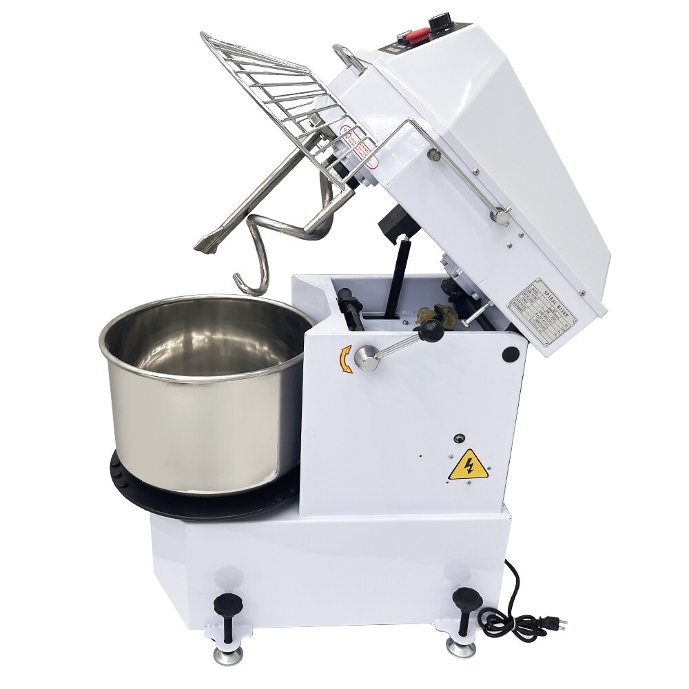 110V 20L Food Mixer Machine Dual Rotating Dough Kneader Spiral Mixer156RPM