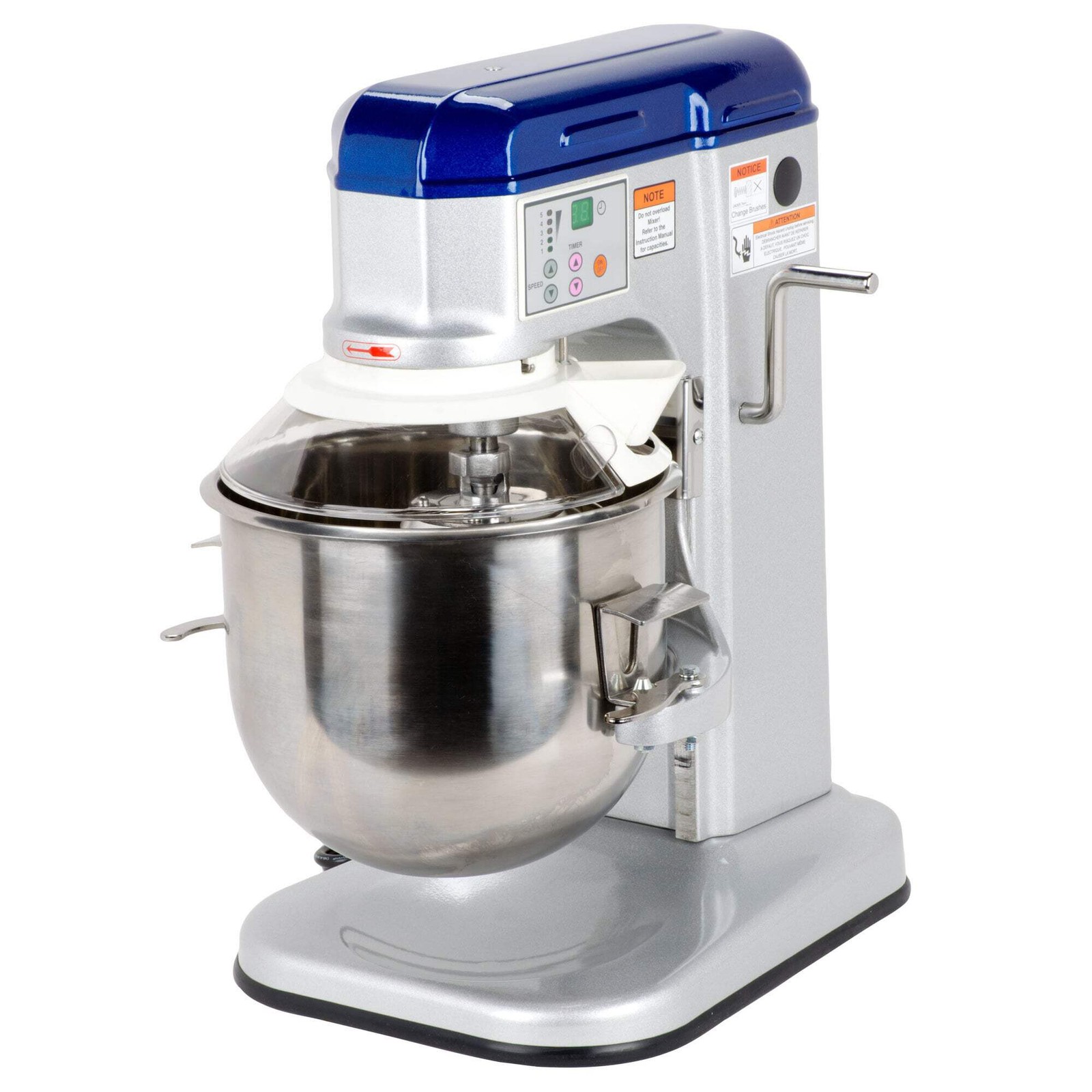 Vollrath 10 Qt. Bowl Lift Countertop Mixer w Guard & Standard Accessories 1/3 hp