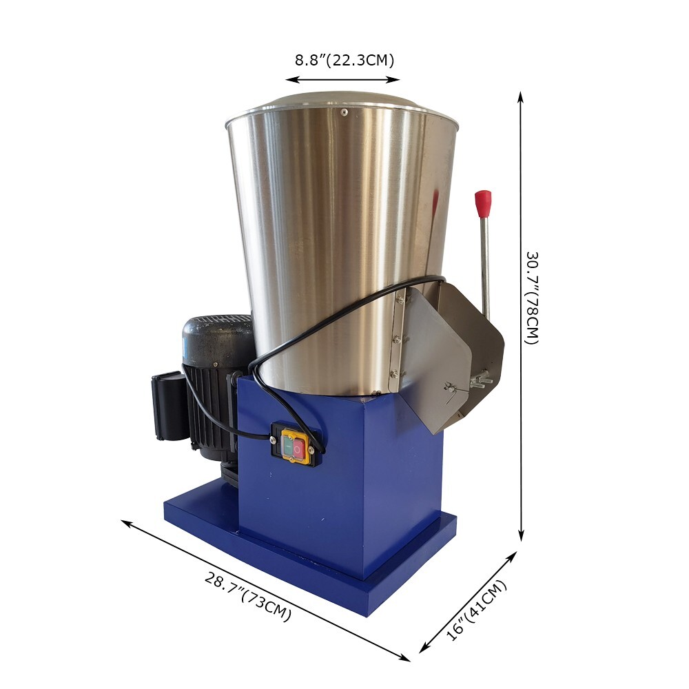 110VCommercial Stainless Steel Mixer Material mixer Dry Flour Mixer Machine 15kg
