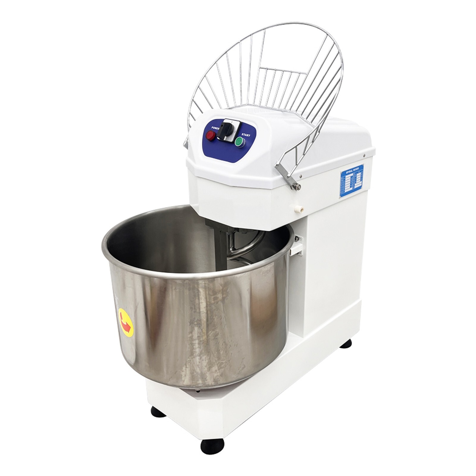 60L Commercial Double Speed Dough Mixer 220V 3 Phase Dough Kneading Machine