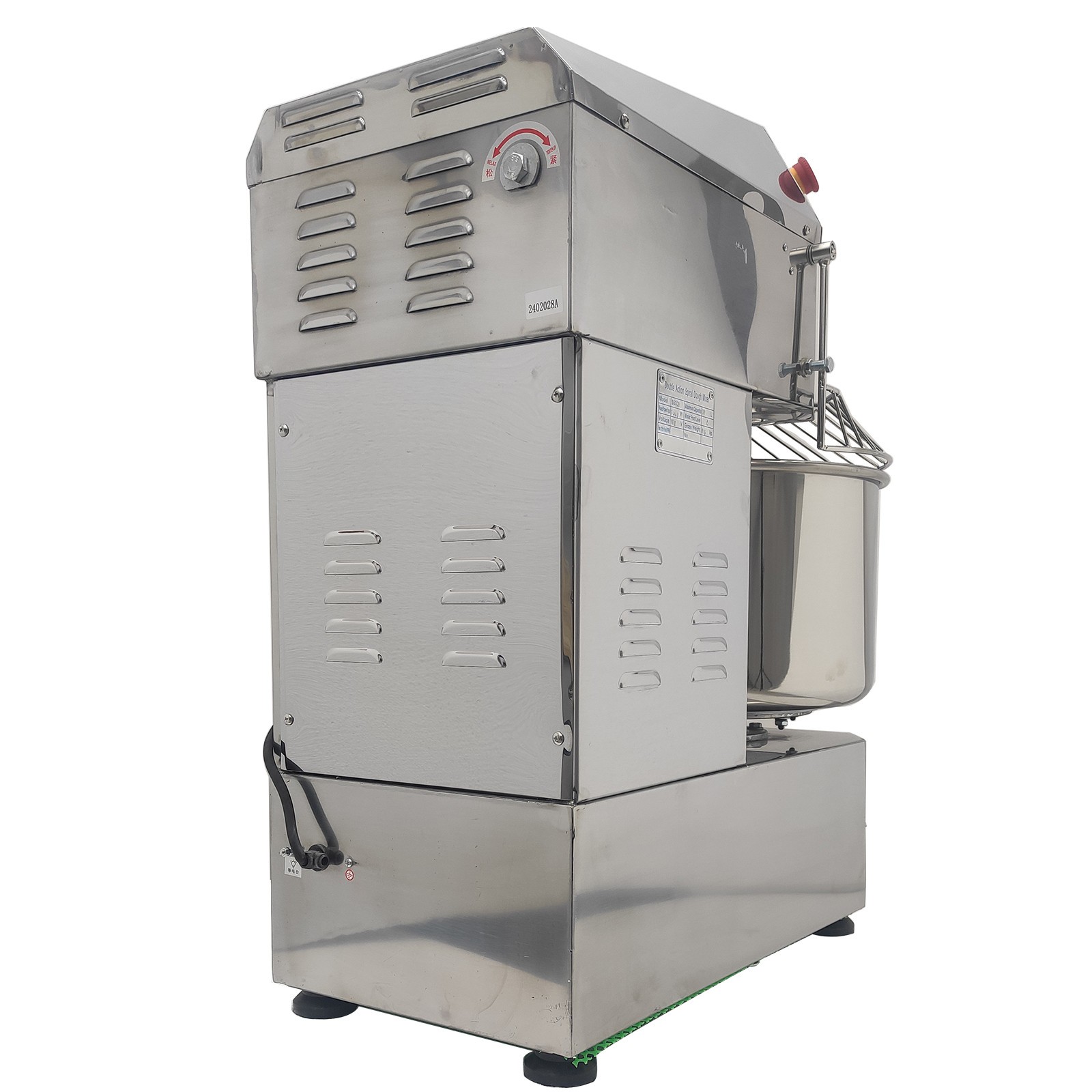 30L Commercial Bakery Mixer 110V Inverter Double Speed Double Action Auto Timer