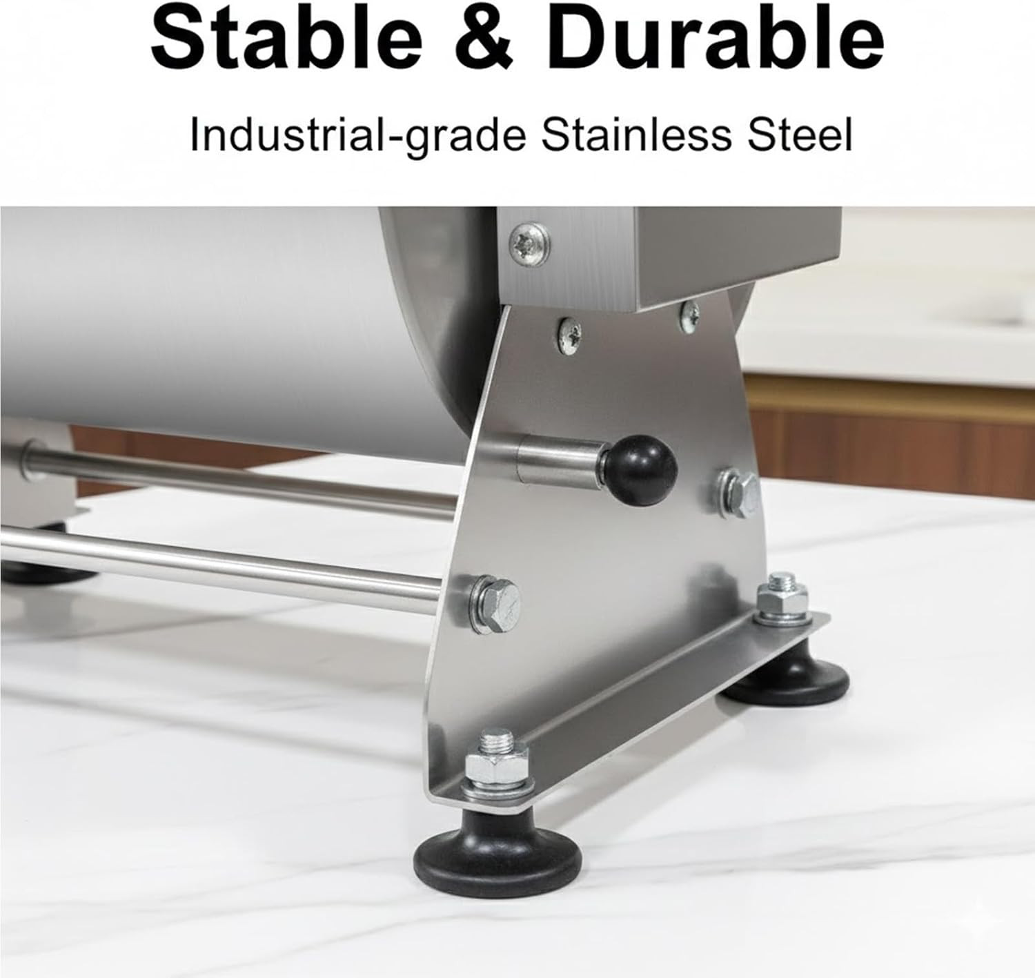 Manual Tilting Meat Mixer, 35 Lb / 6 Gallon Capacity, Stainless Steel Sausage St