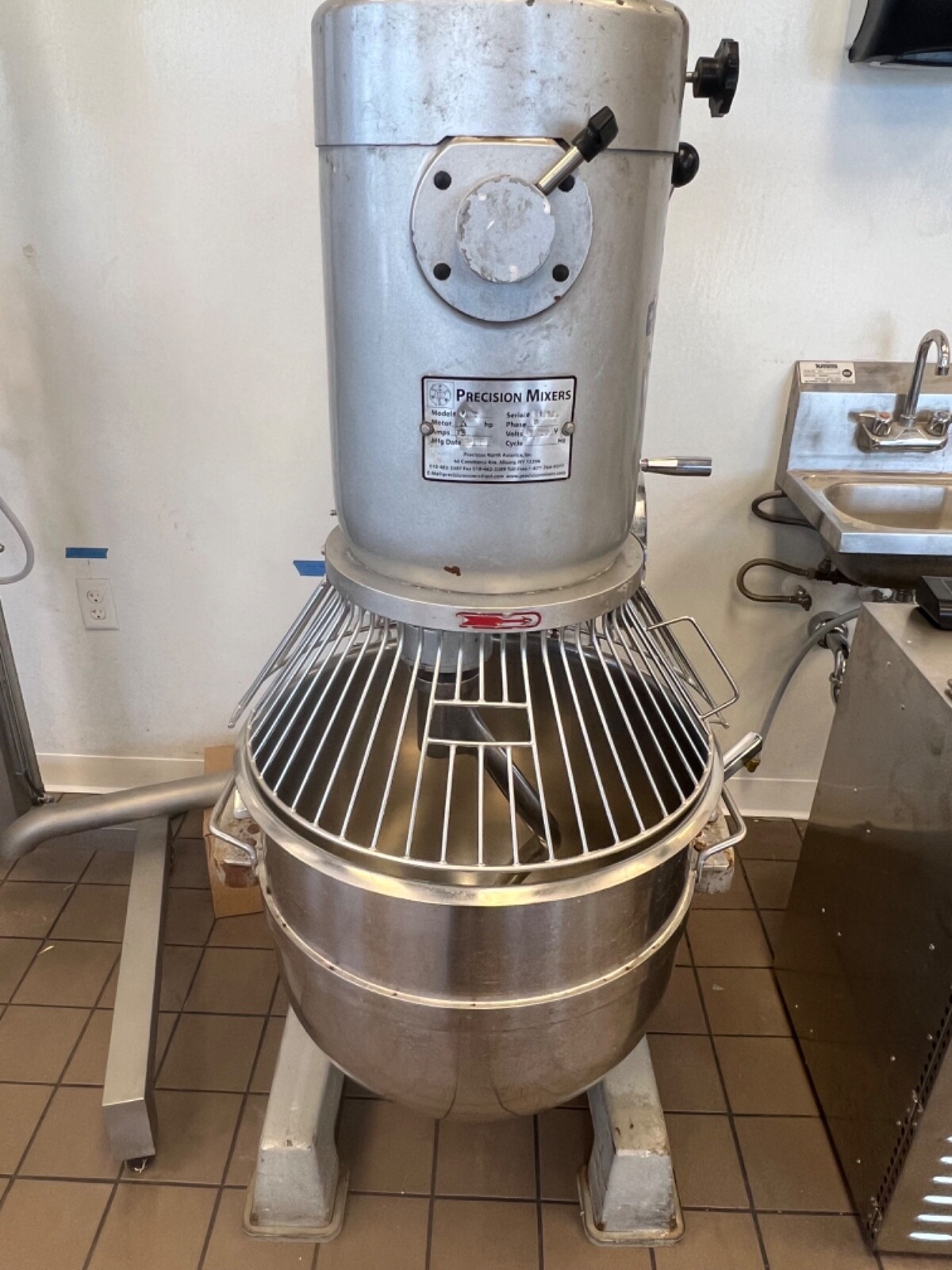 2014 Precision V-80 80qt planetary mixer