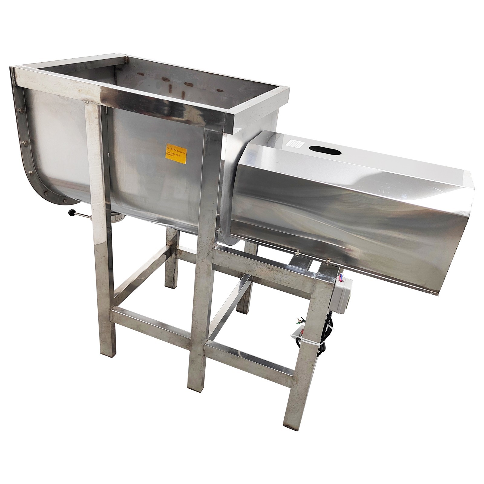 220V Stainless Dry&Wet Horizontal Mixer 100KG Capacity Industrial Mixing Machine