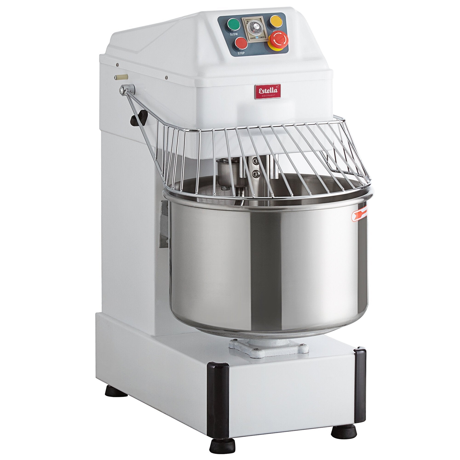 Estella SM30 30 Qt. / 45 lb. Two-Speed Spiral Dough Mixer – 120V, 2 HP