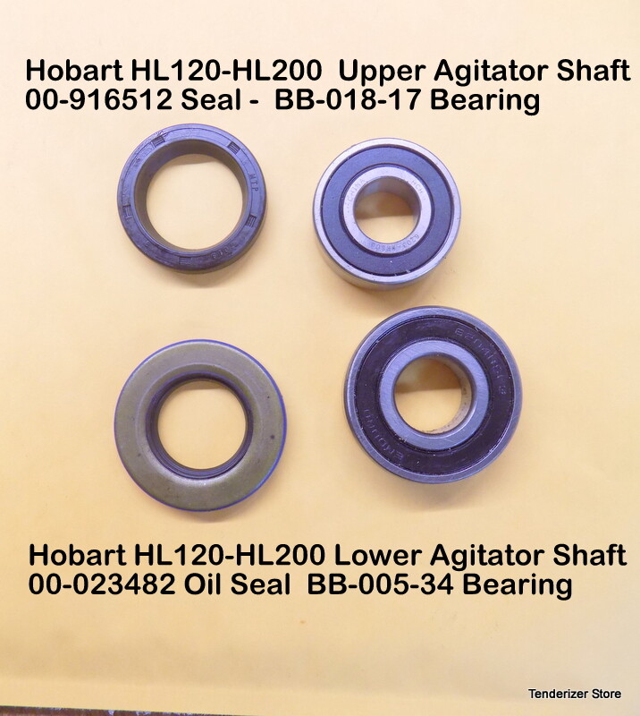 Hobart Hl200 Agitator Shaft 00-916512 Seal – BB-18-17 00-023482 Seal BB-005-34
