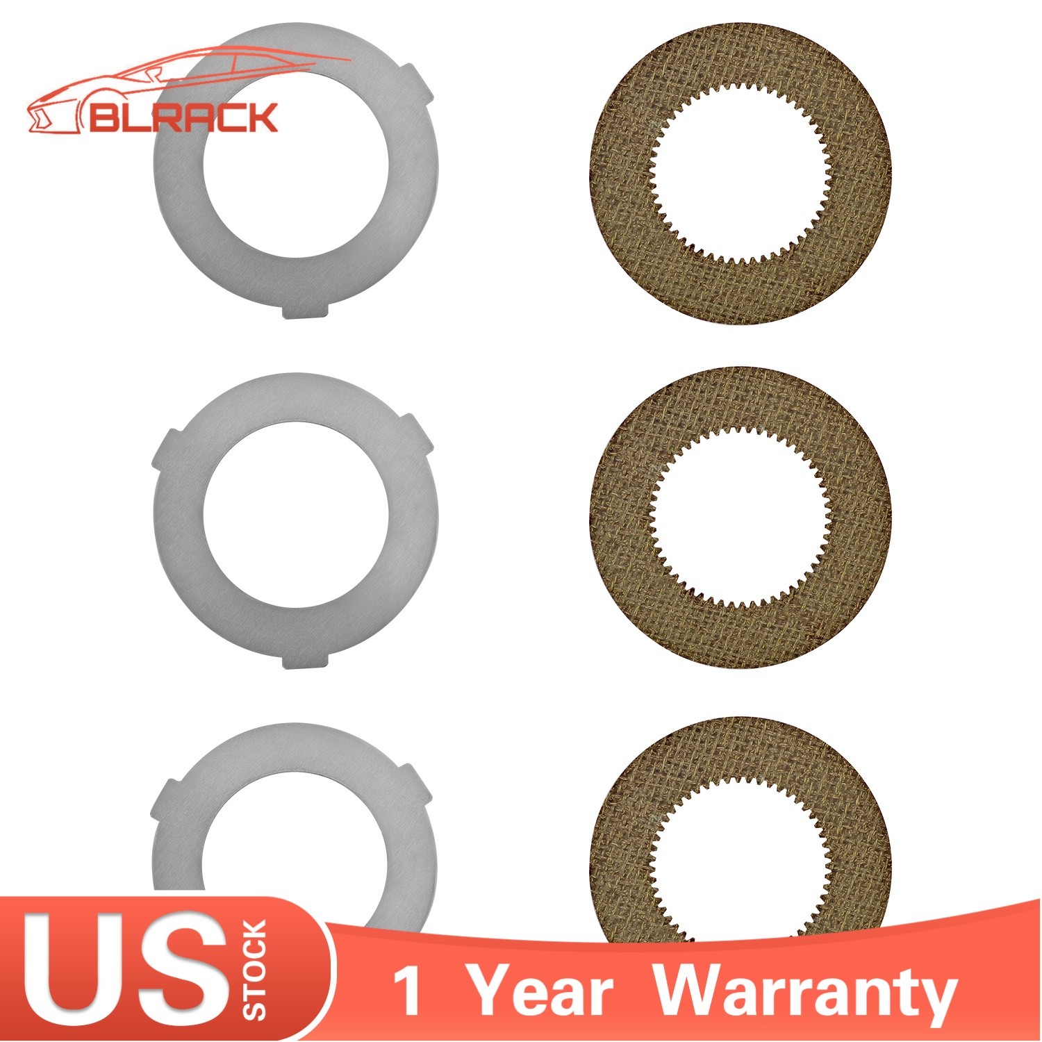 6PCS Inner+Outer Clutch Disc Kit For Hobart Mixer M802 & V1401 873117 064432