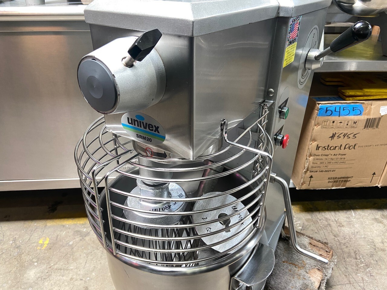 20 Quart Mixer Univex Counter Top Stainless Bowl Wire Whisk Flat Beater #1217