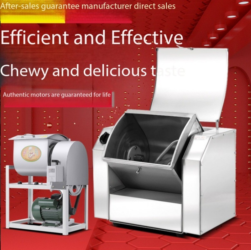Automatic Kneading Machine Large Horizontal Stainless Steel Flour Mixer