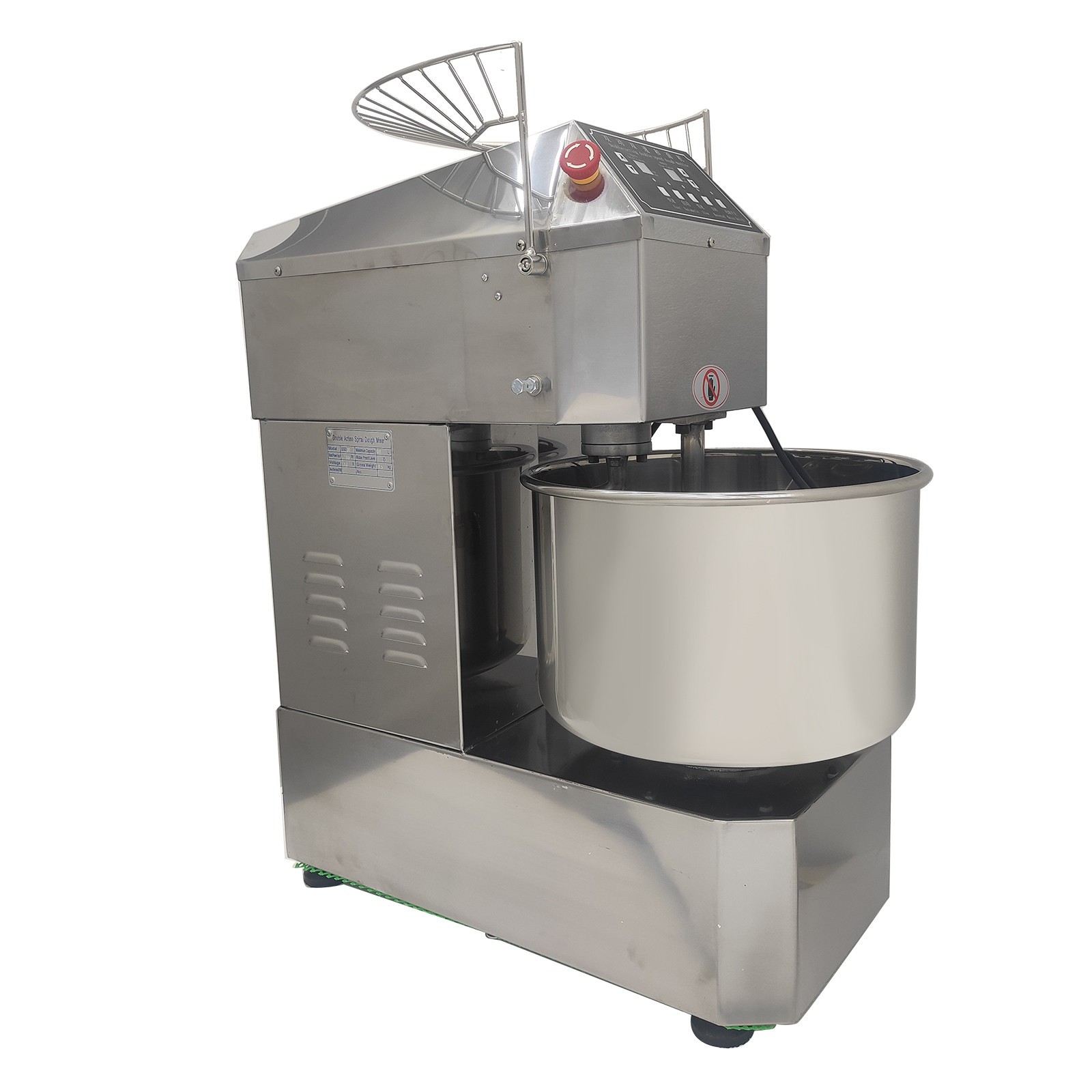 30L Commercial Bakery Mixer 110V Inverter Double Speed Double Action Auto Timer