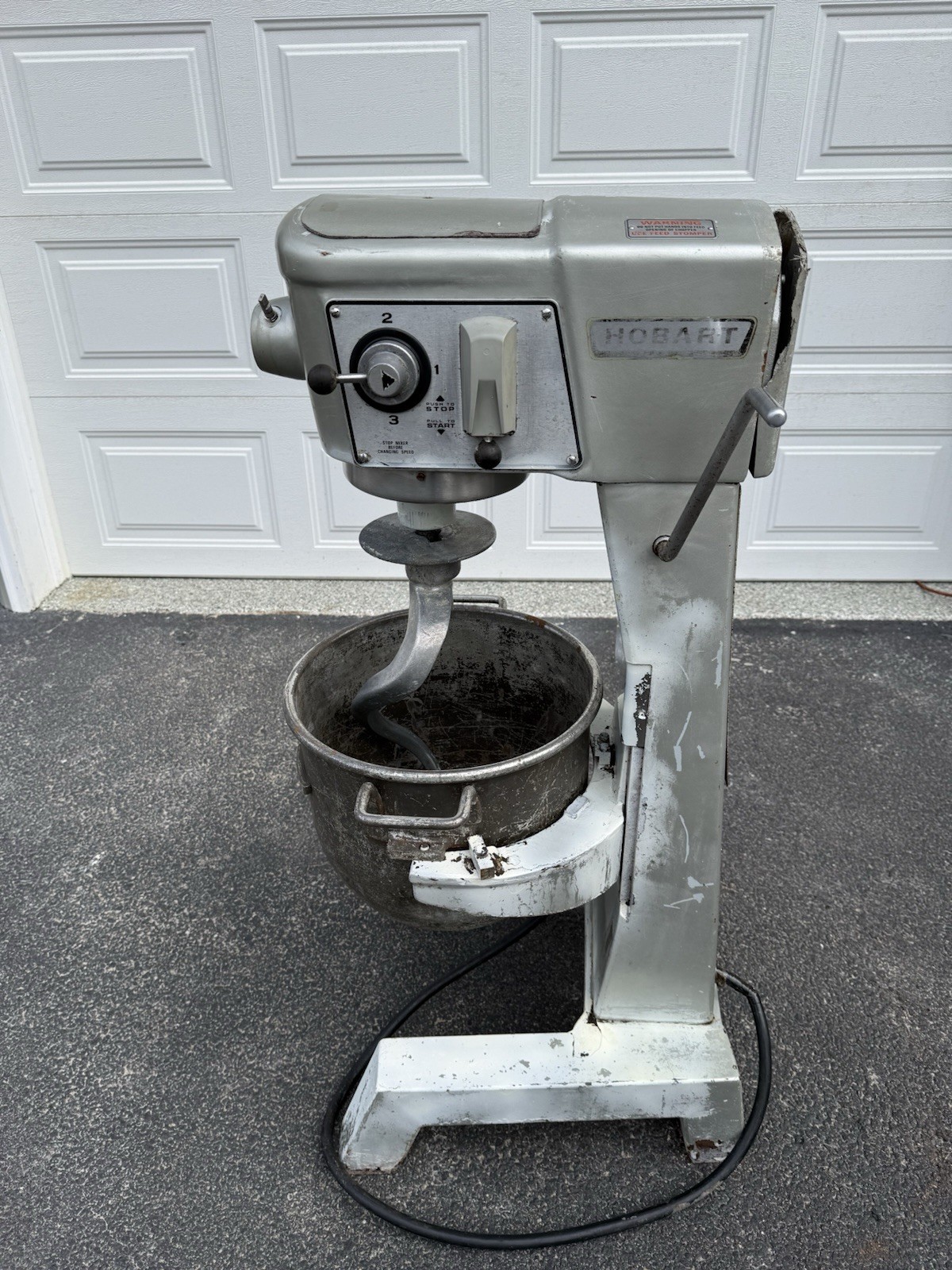 Hobart D300 30Qt Commercial Mixer 115V Tested Working w/ Bowl Hook Paddle