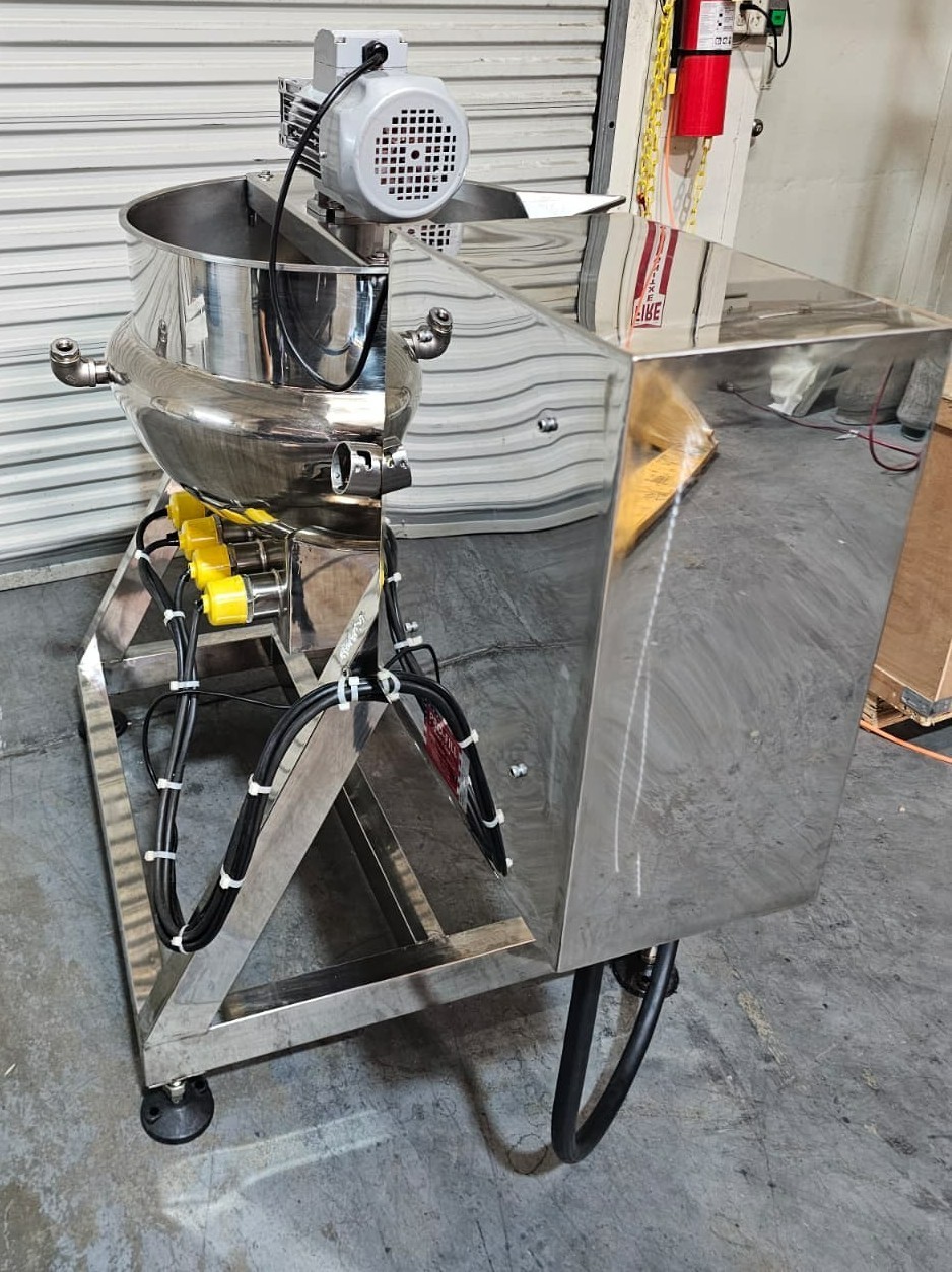 Stainless Steel Cooking Jacket Kettle with Automated Scraper Mixer