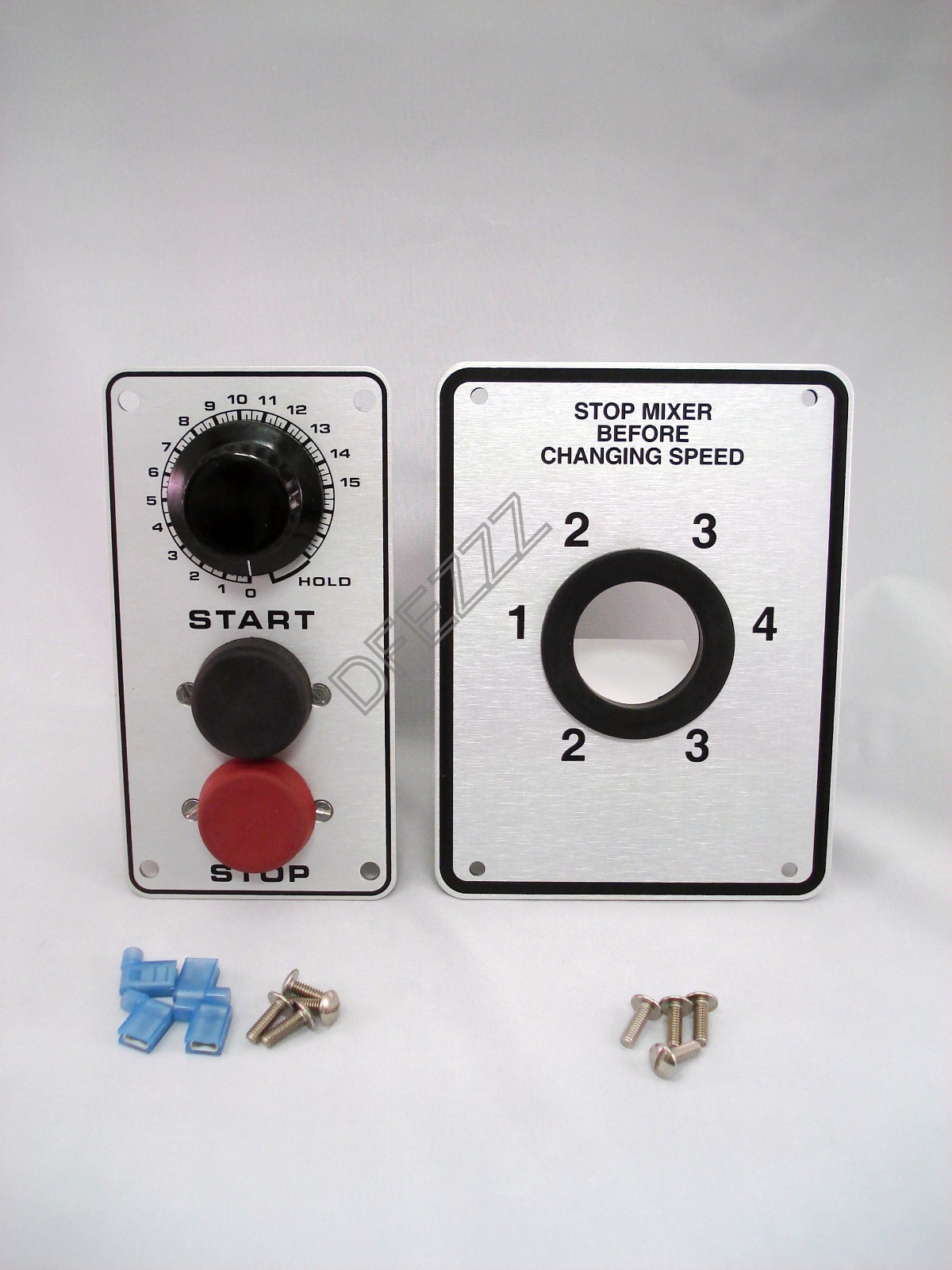 Hobart mixer (Etched) switch & timer with shifter plate part. H600T & L800T