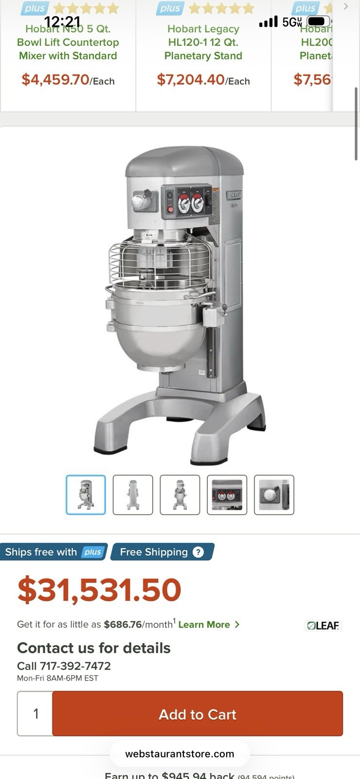 Hobart P660 60 QT Dough Bakery Pizza Mixer Three Phase w/ Standard Accessories
