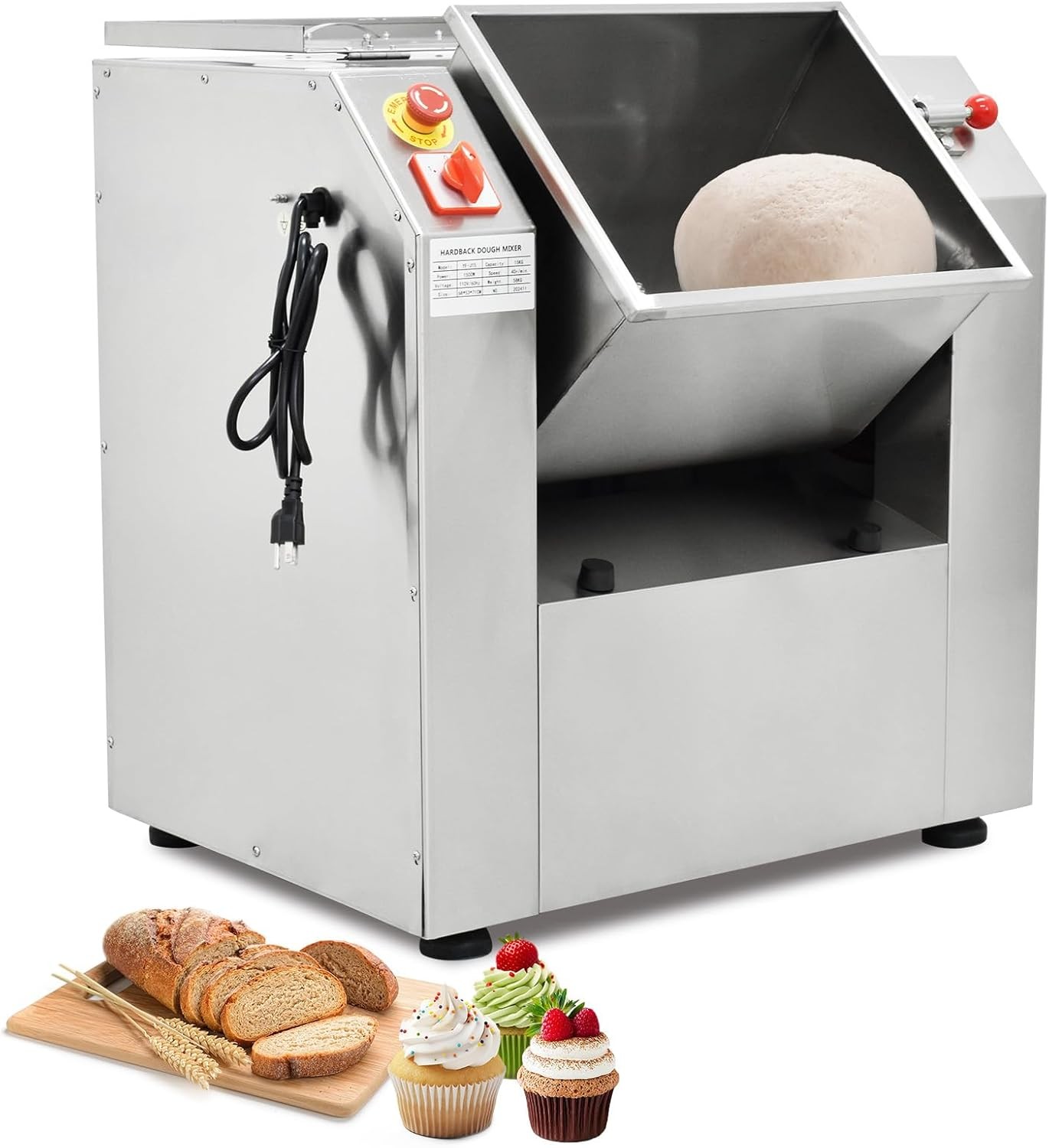 110V Commercial Dough Mixer Machine 15/25KG Electric Flour Meat filling Mixer