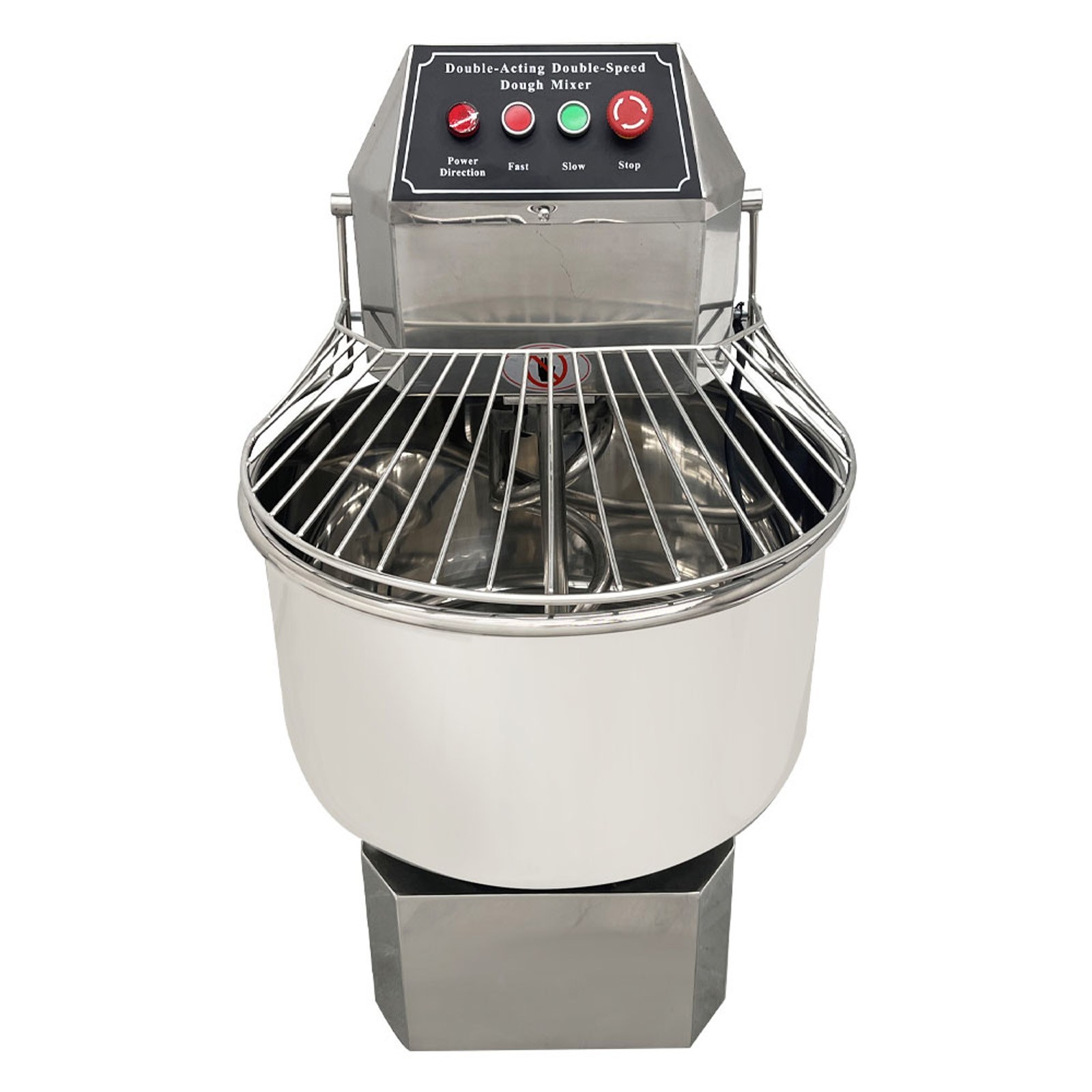 40L Double Speed Double Action Dough Mixer 110V Spiral Flour Mixing Machine