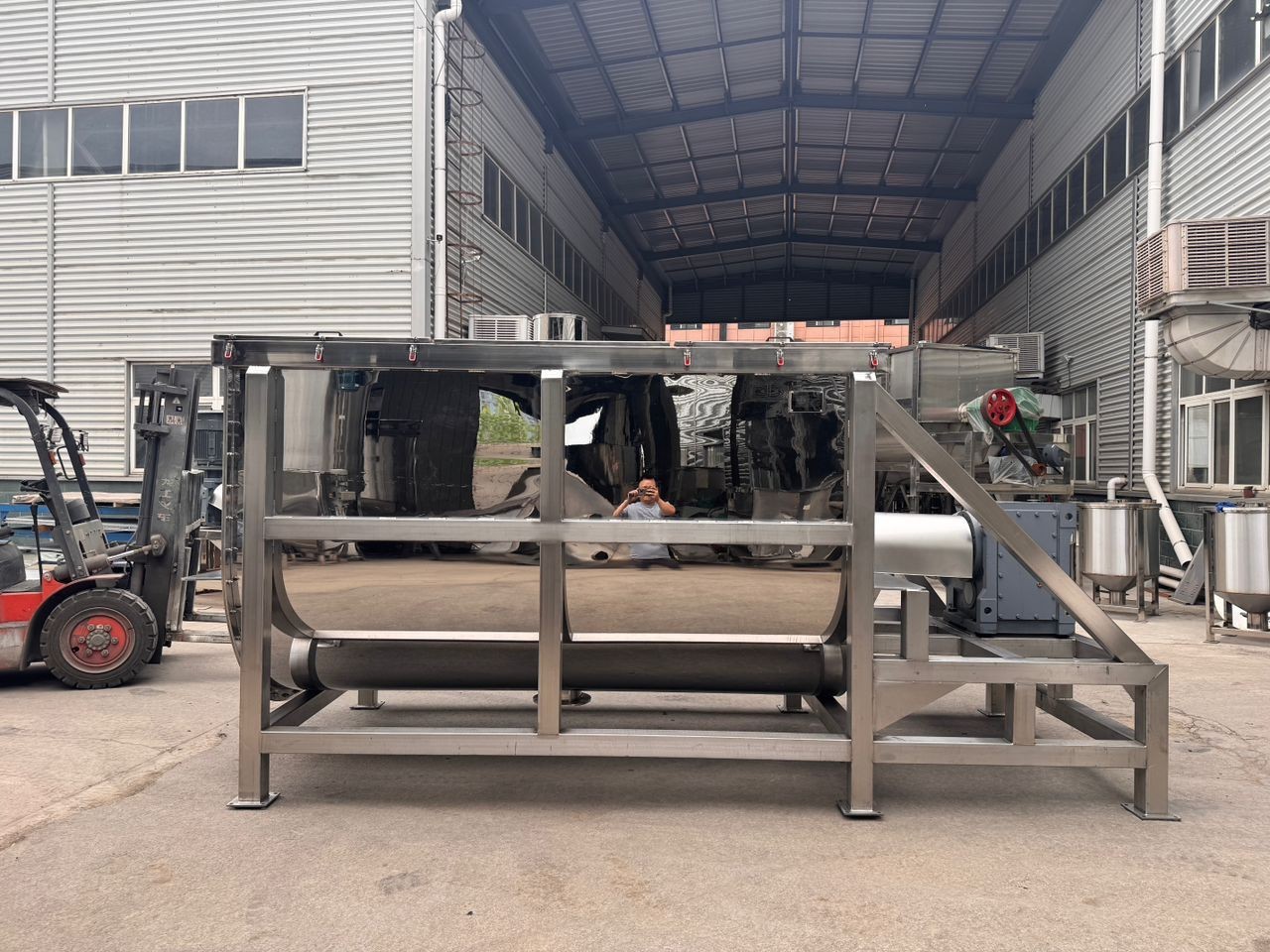 200 Cu Feet 200 Cubic Feet Ribbon Mixer SUS16 Mirror Polished Brand New