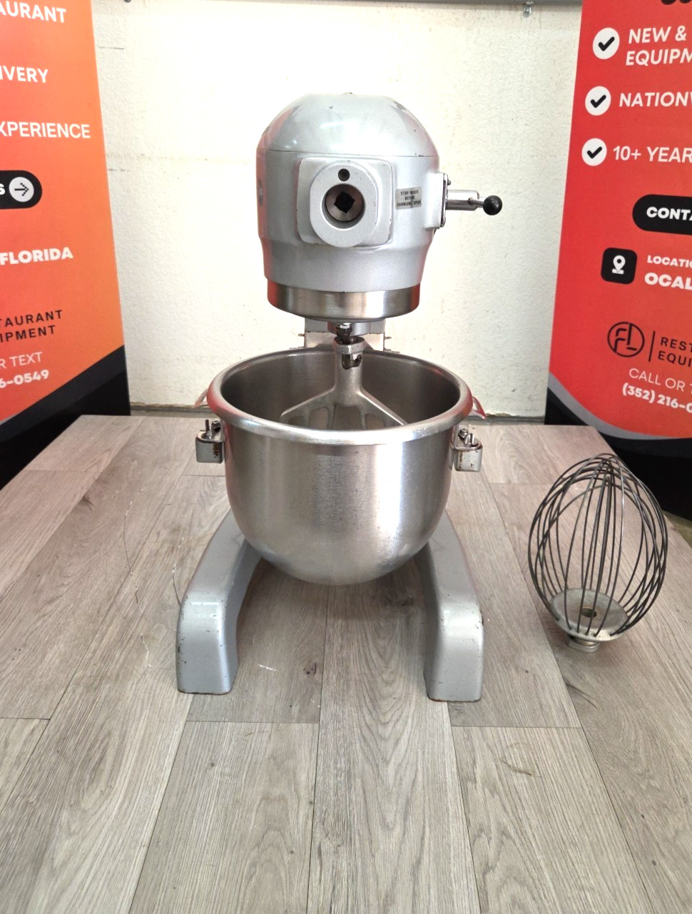 HOBART 12 Quart Mixer A120 W/ Bowl, Paddle, Whisk – 1PH – Watch Video!