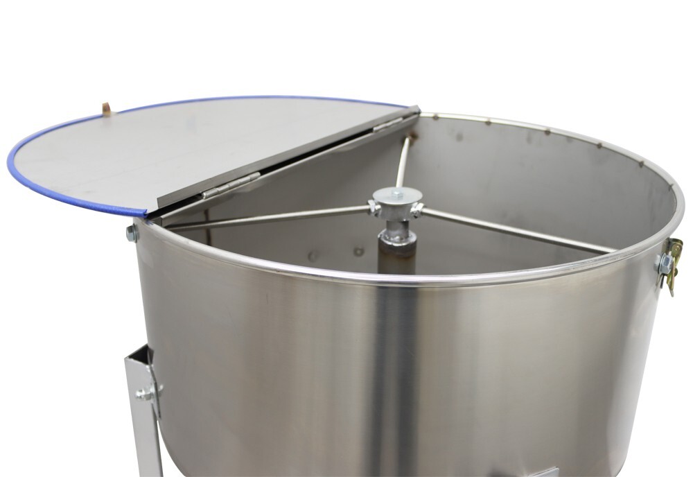 Feed Pellet Mixing Machine Stainless Steel Hooper Blender Movable 165lbs