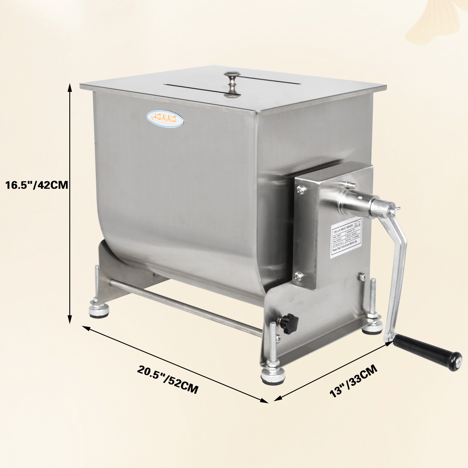 Hakka Refurbished Tilt Tank Meat Mixer Sausage Stuffing Food Mixing Machine